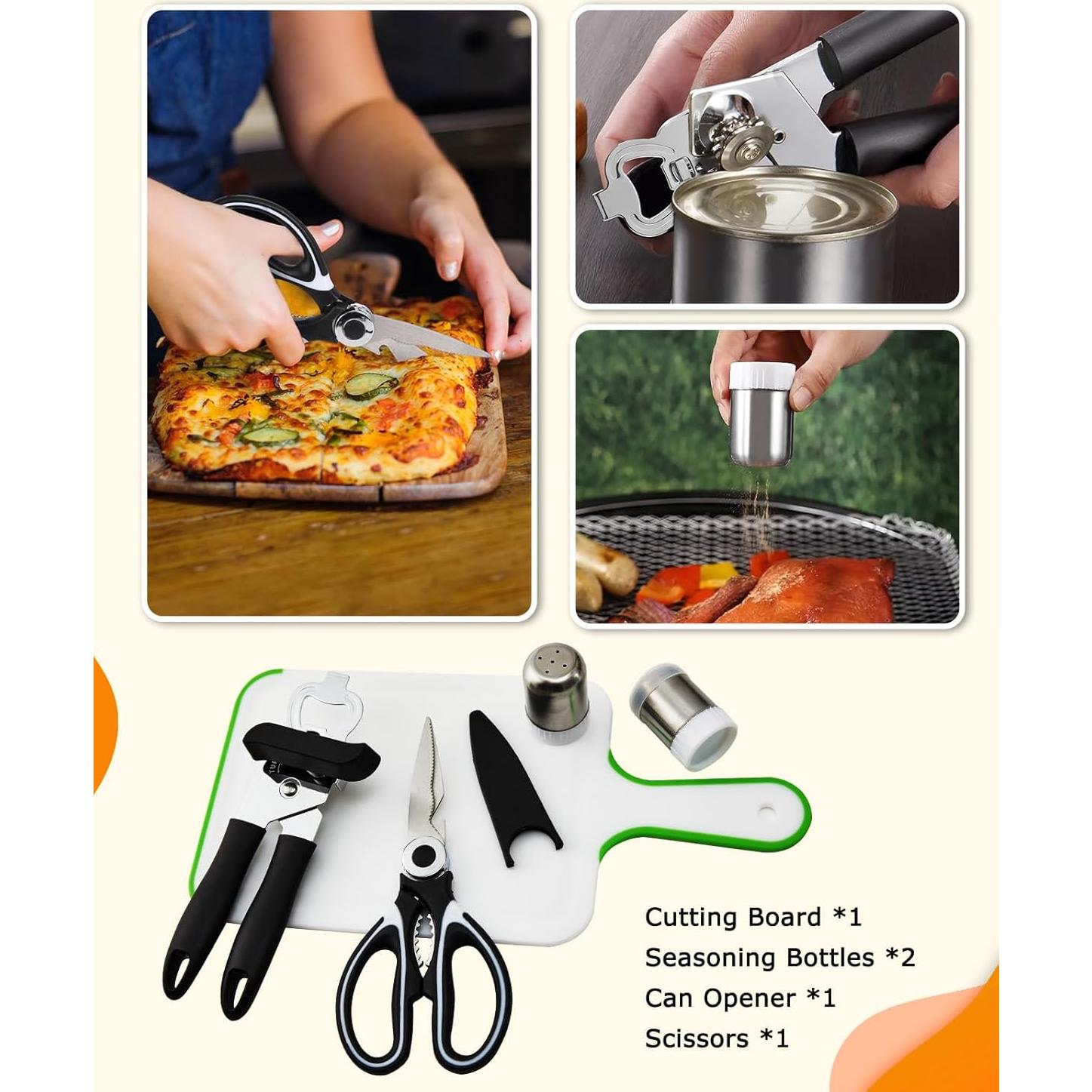 Set de Utensilios de Cocina para Camping Hozzen 15 Piezas