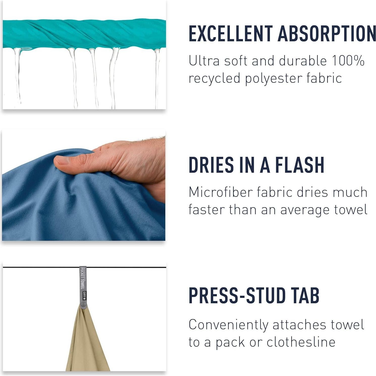 Toalla de Mano Portátil Sea to Summit Azul 40x81 cm