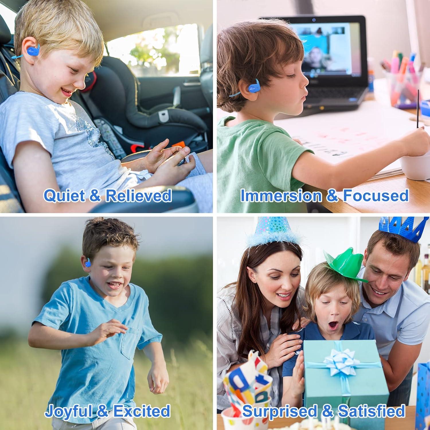 Auriculares Inalámbricos MeloAudio Kids Pro Azul - Bluetooth 5.3, 85dB