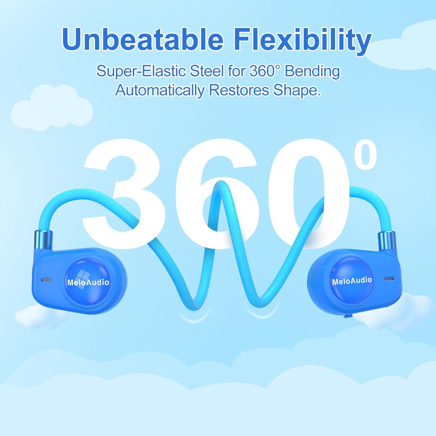 Auriculares Inalámbricos MeloAudio Kids Pro Azul - Bluetooth 5.3, 85dB