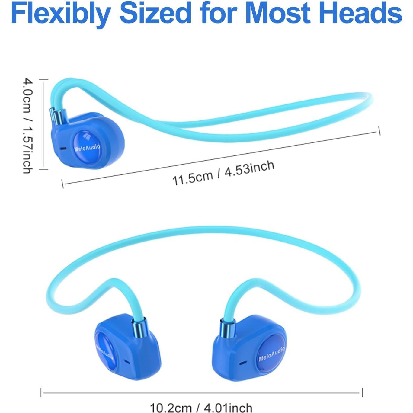 Auriculares Inalámbricos MeloAudio Kids Pro Azul - Bluetooth 5.3, 85dB