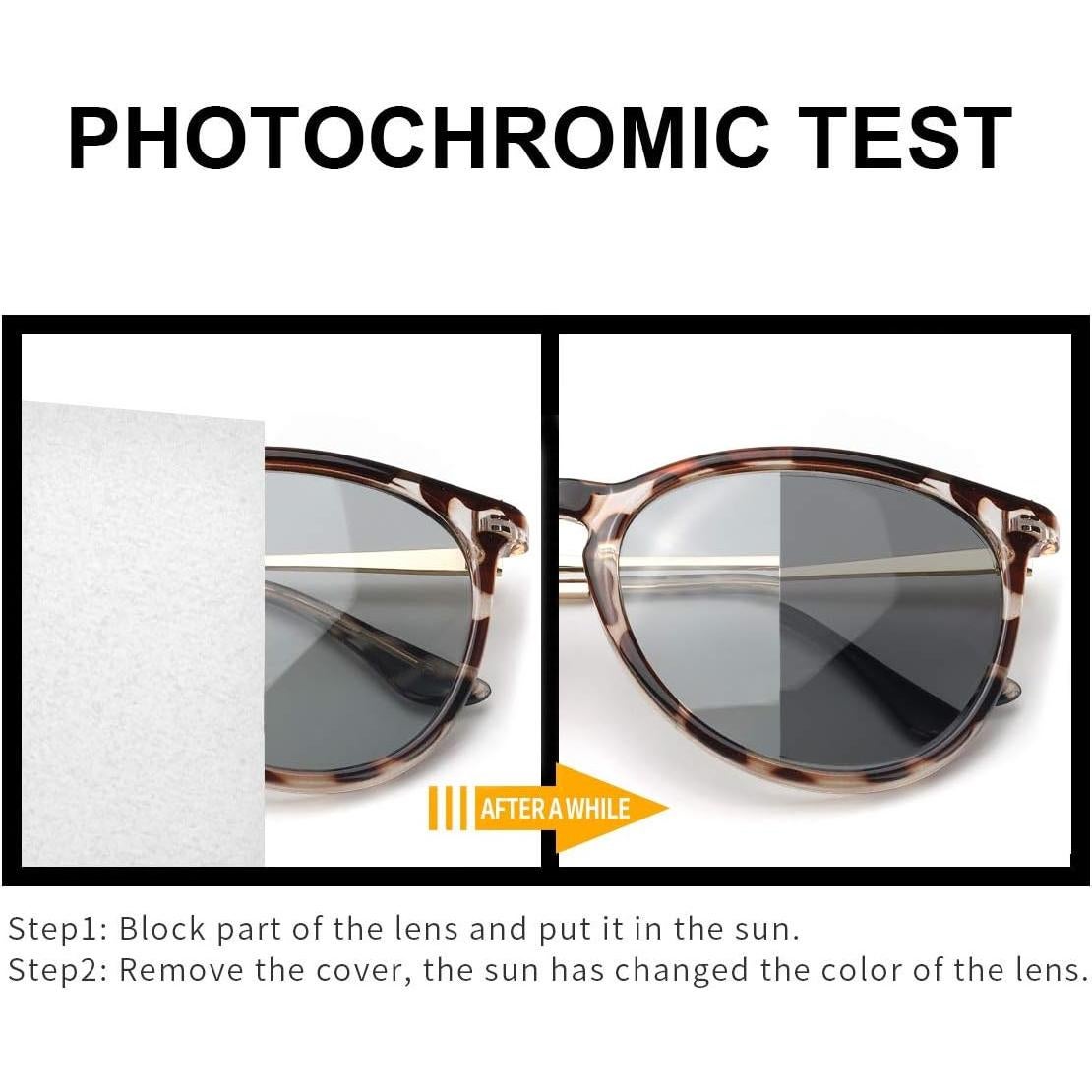 Gafas de sol foto-cromáticas TJUTR UV400 para día y noche