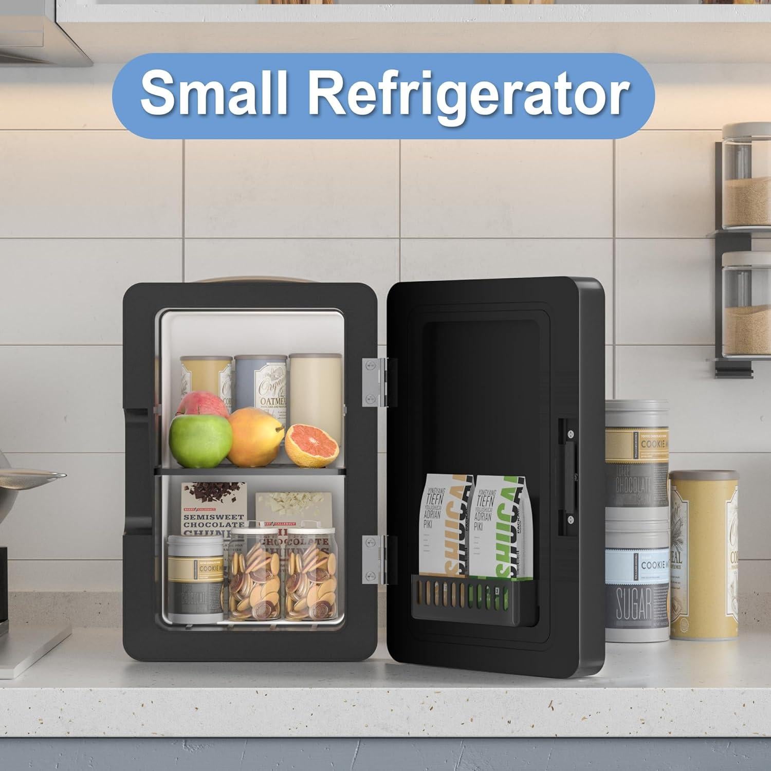 Mini Nevera Portátil Goodmans 6L con Luz LED y Estante Ajustable