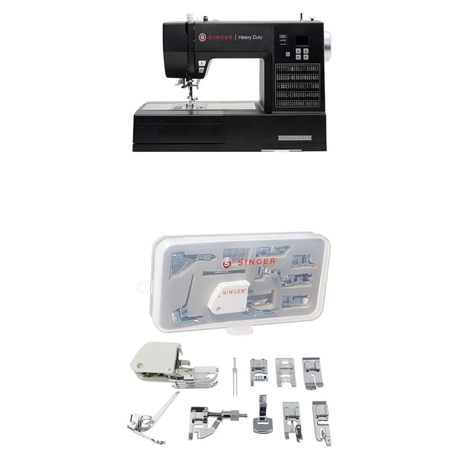 Máquina de Coser SINGER Heavy Duty 6600C con Kit de 9 Pies