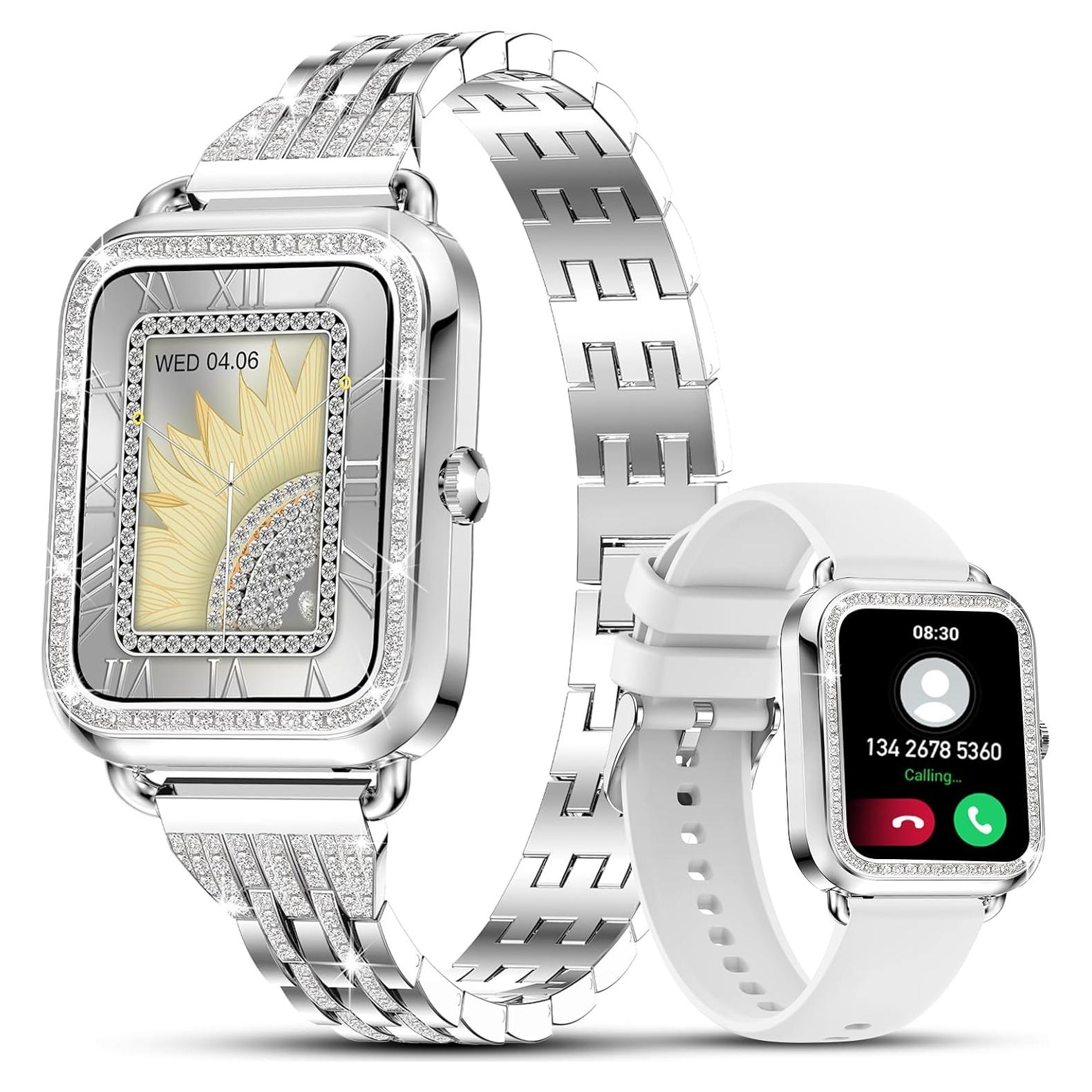 Reloj Inteligente Efolen Plata 1.57'' Bluetooth Fitness