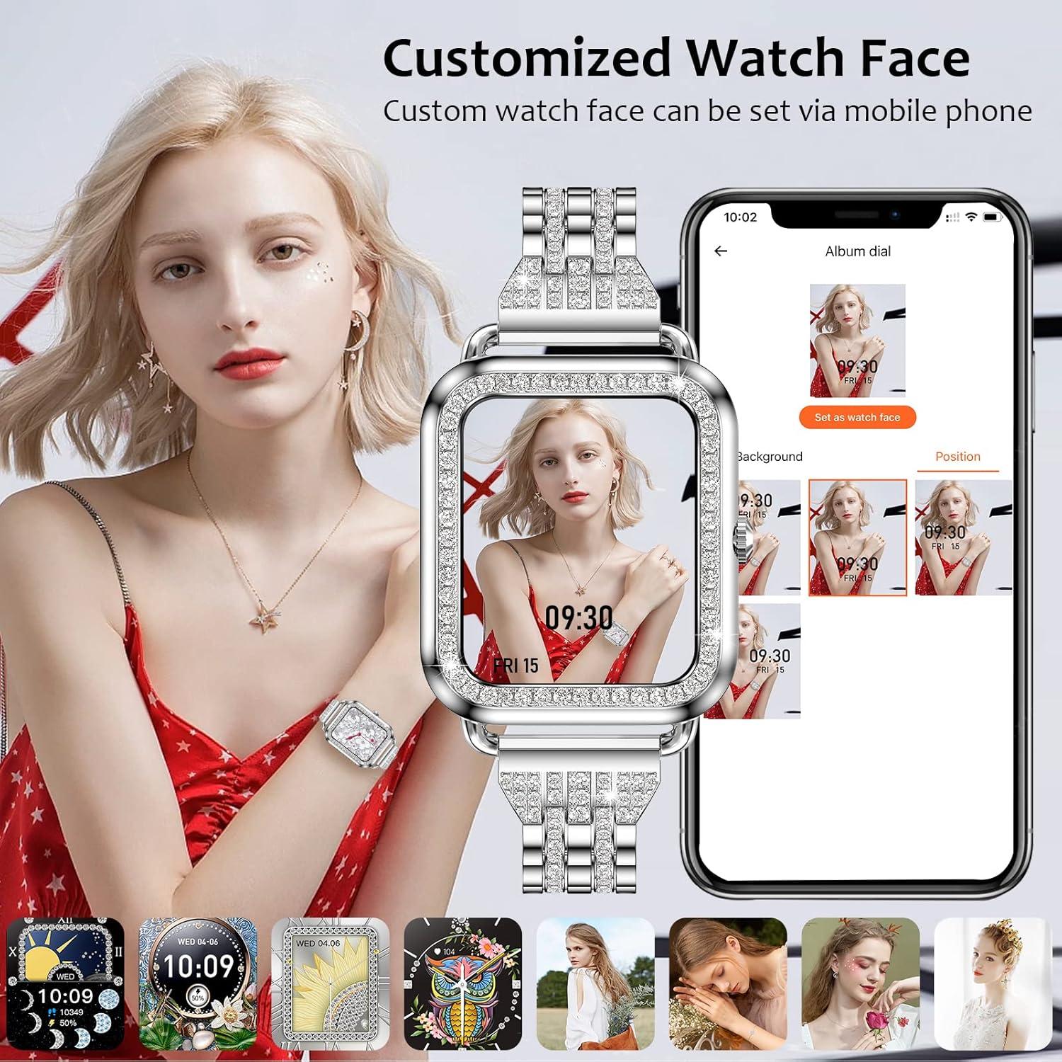 Reloj Inteligente Efolen Plata 1.57'' Bluetooth Fitness