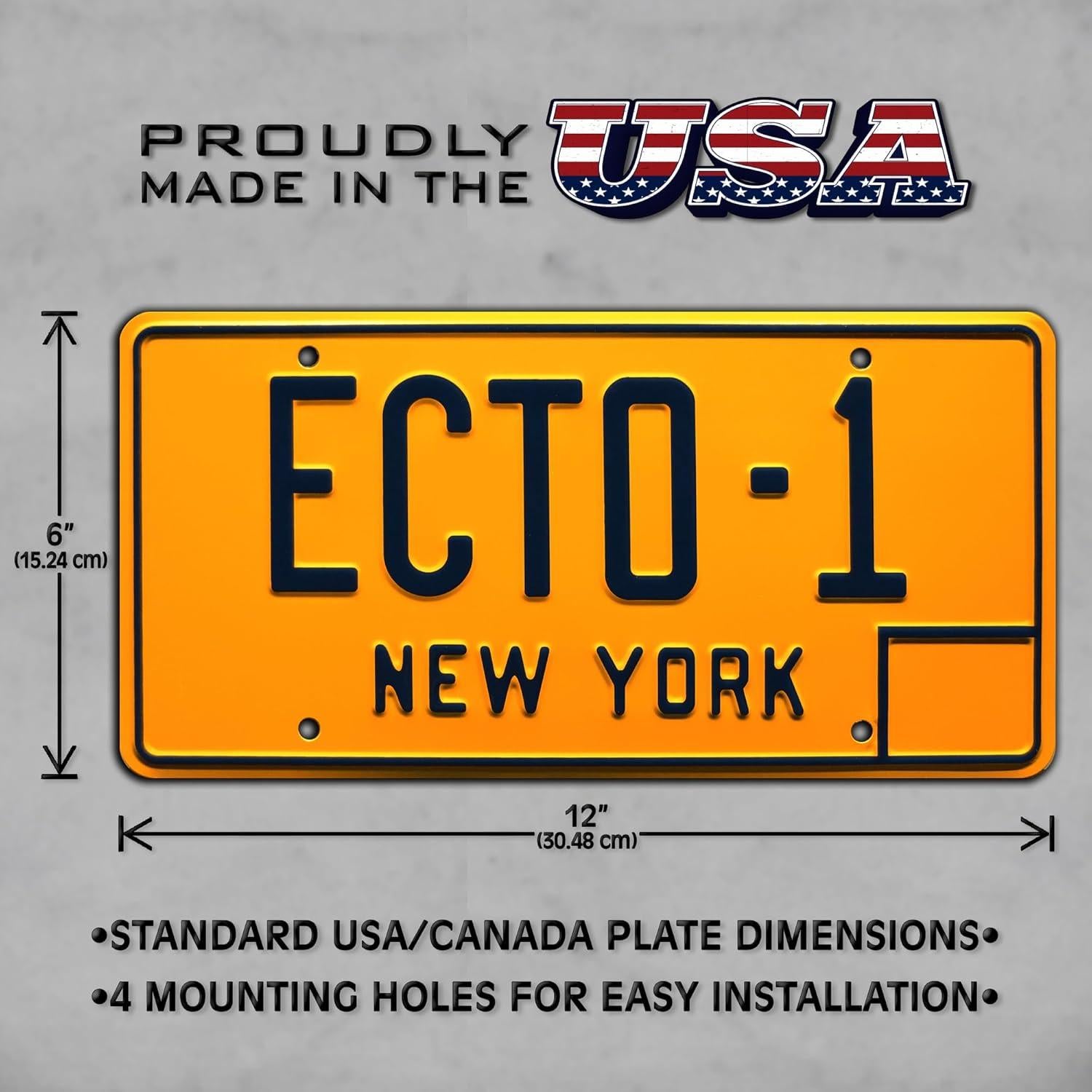 Placa de Licencia ECTO-1 Celebrity Machines 30x15 cm Decorativa