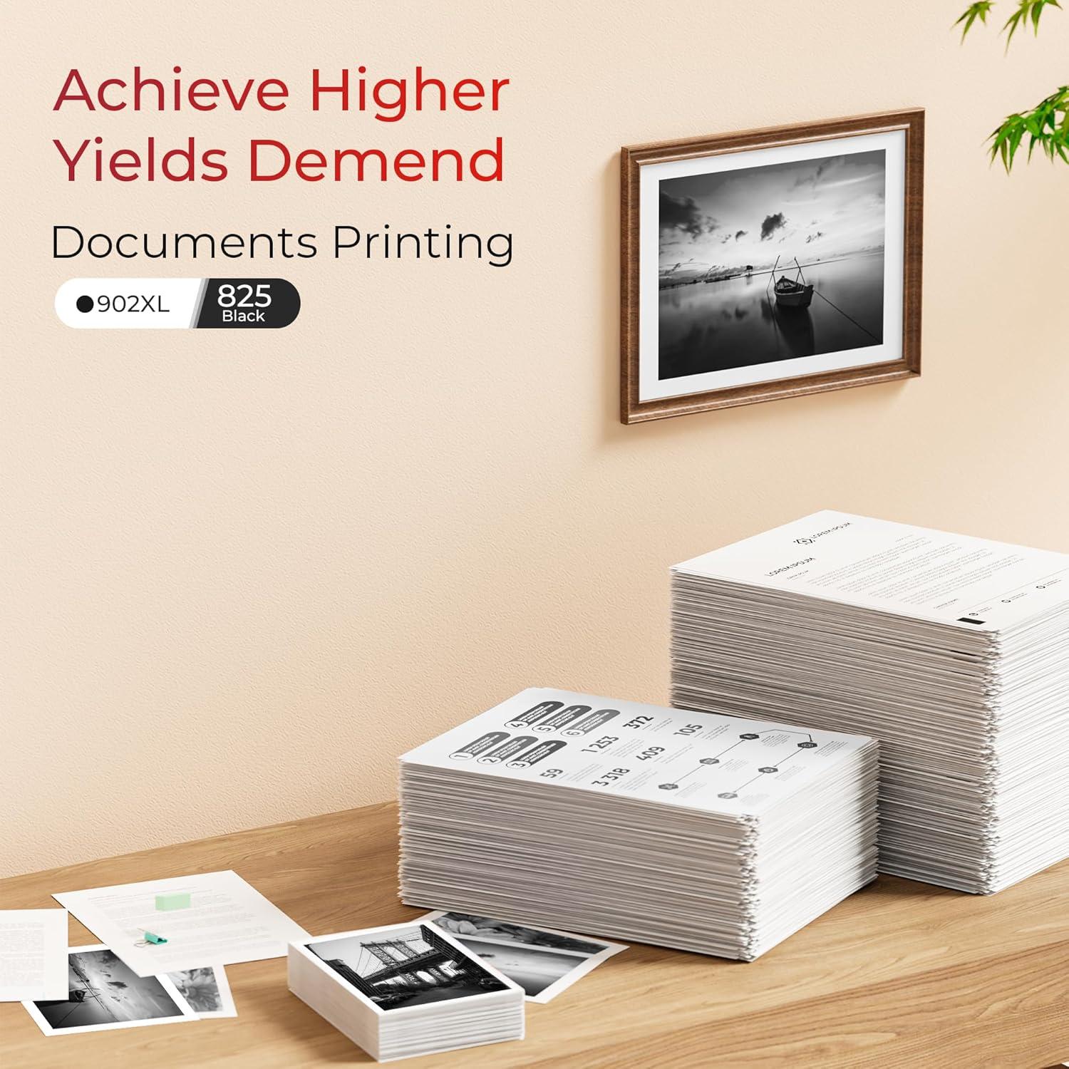 Cartuchos de tinta 902XL ejet para impresoras HP - Paquete de 2