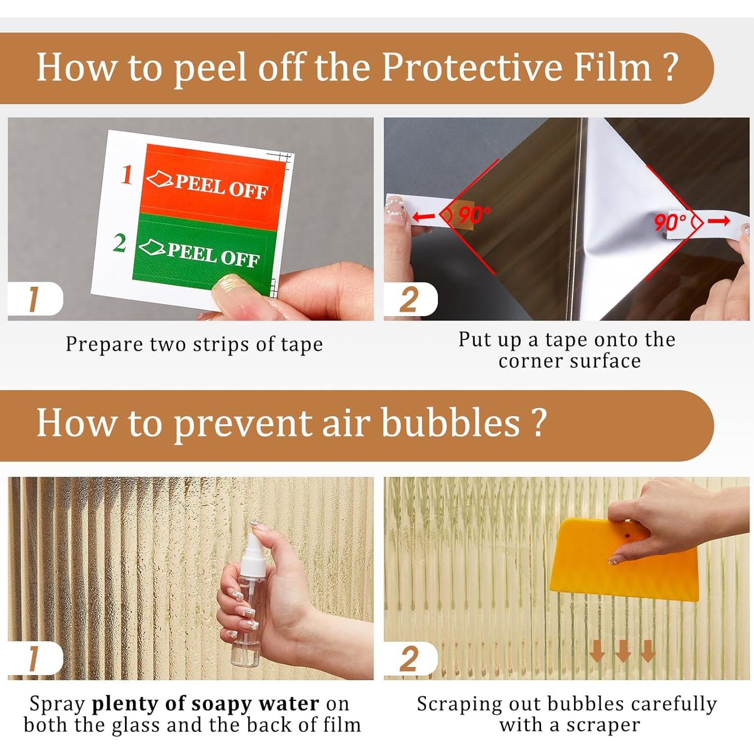 Película de Privacidad para Ventanas Beautyhero 60x200 cm UV