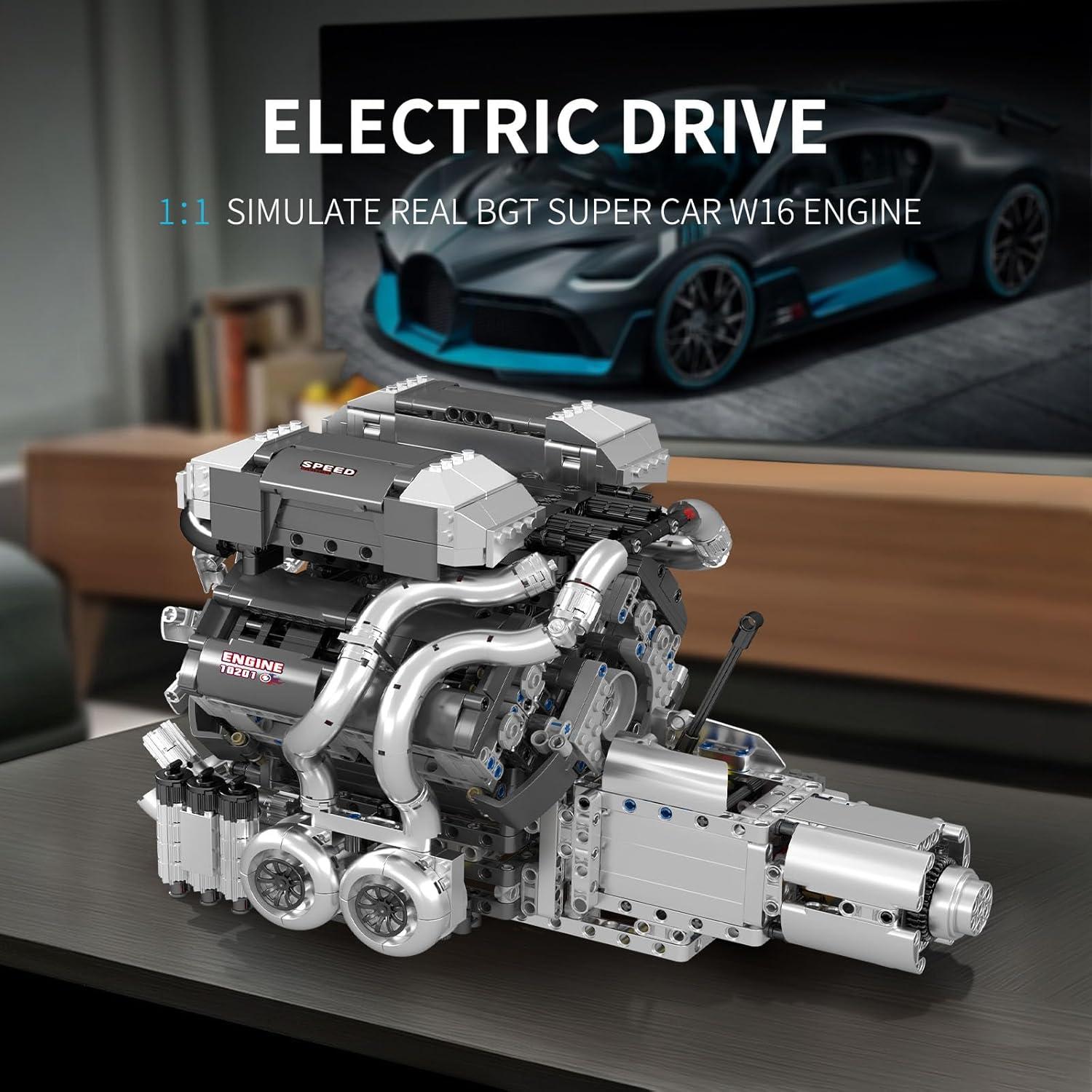 Kit de Motor W16 Mould King 10201 para Construcción STEM 14+