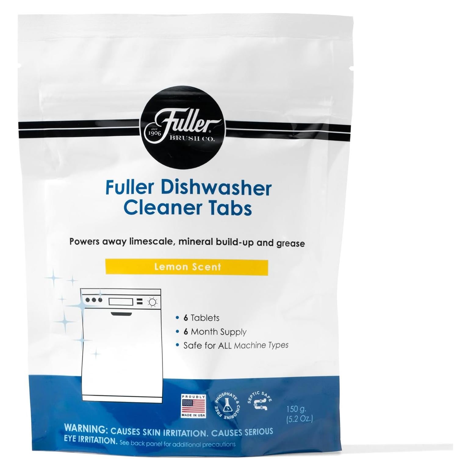 Tabletas Limpiadoras para Lavavajillas Fuller - 6 Meses Aroma Limón