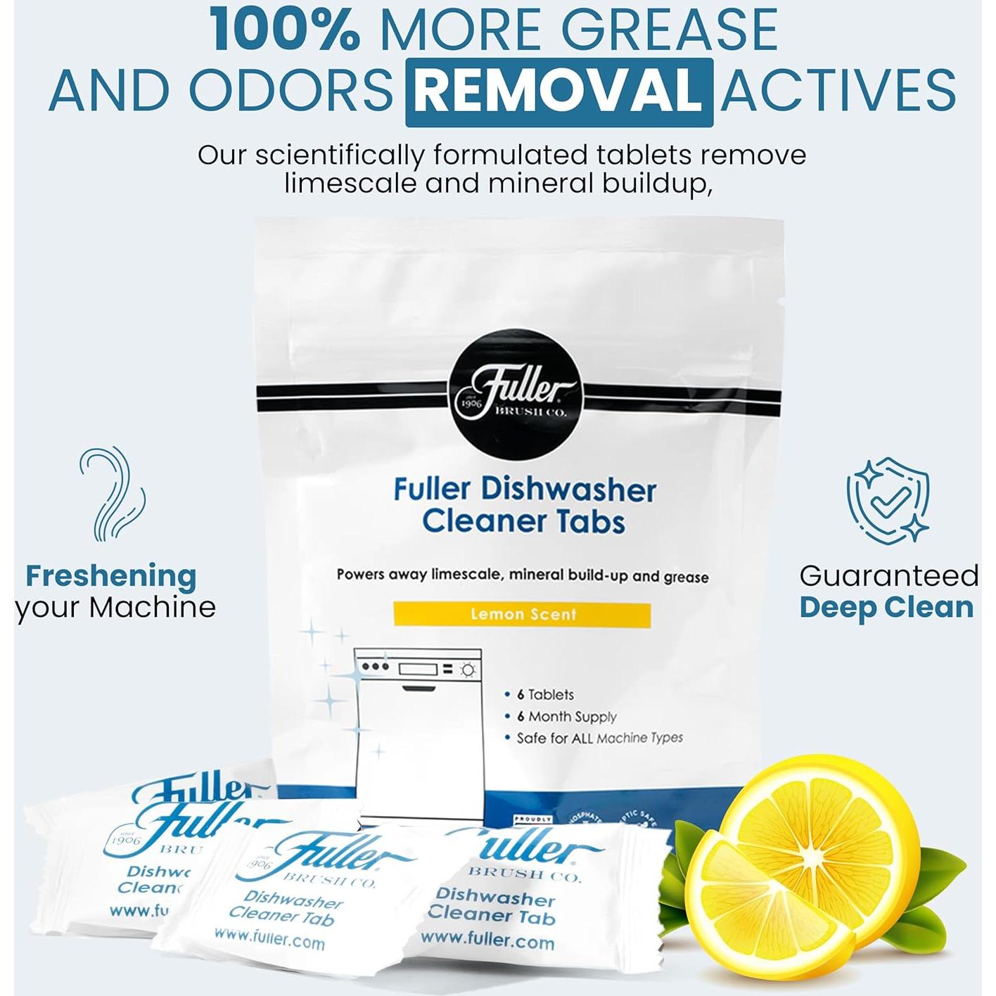Tabletas Limpiadoras para Lavavajillas Fuller - 6 Meses Aroma Limón