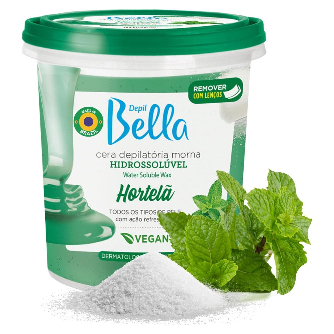 Pasta de Azúcar Depil Bella Menta 1.30 kg - Cera Natural para Cuerpo