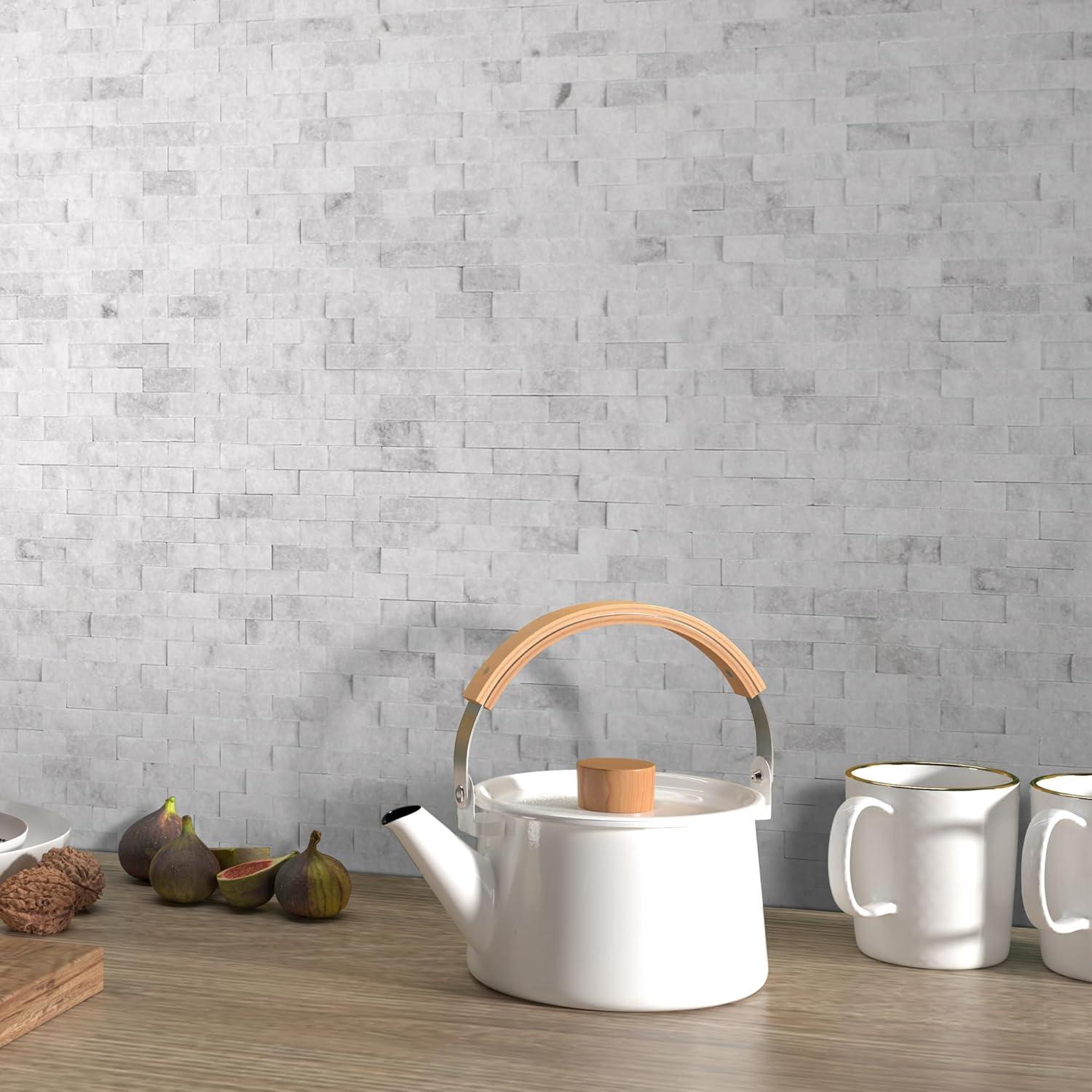 Azulejos de Mosaico Natural Autoadhesivos Sunwings 5 Hojas 0.385 m²