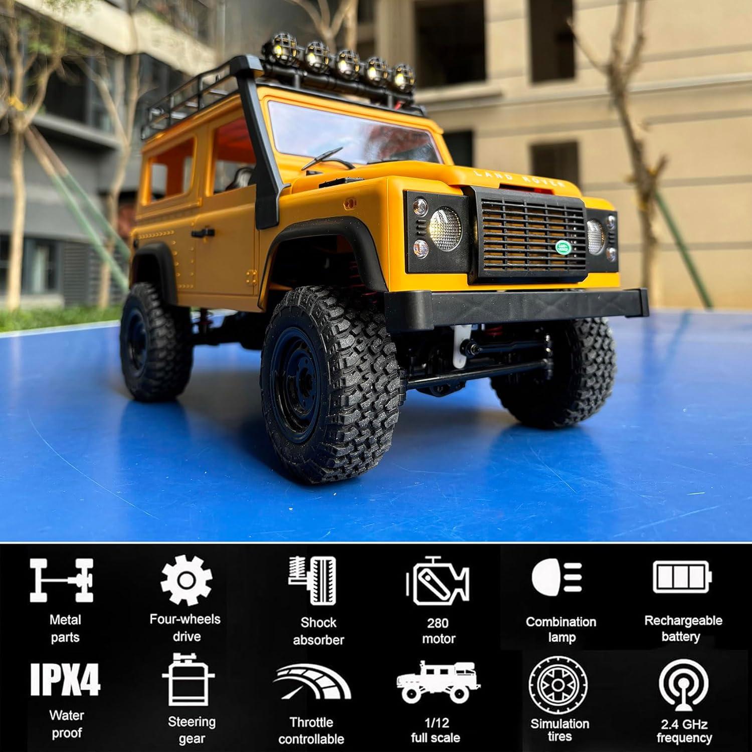 Camión RC Crawler 4x4 HLSFWDRIVE MN-98 Escala 1/12 Todo Terreno