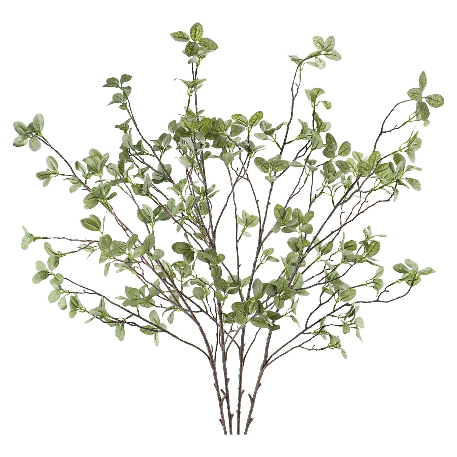 Ramas de Eucalipto Artificial Ruidazon 4 Pcs 101.6 cm Verde