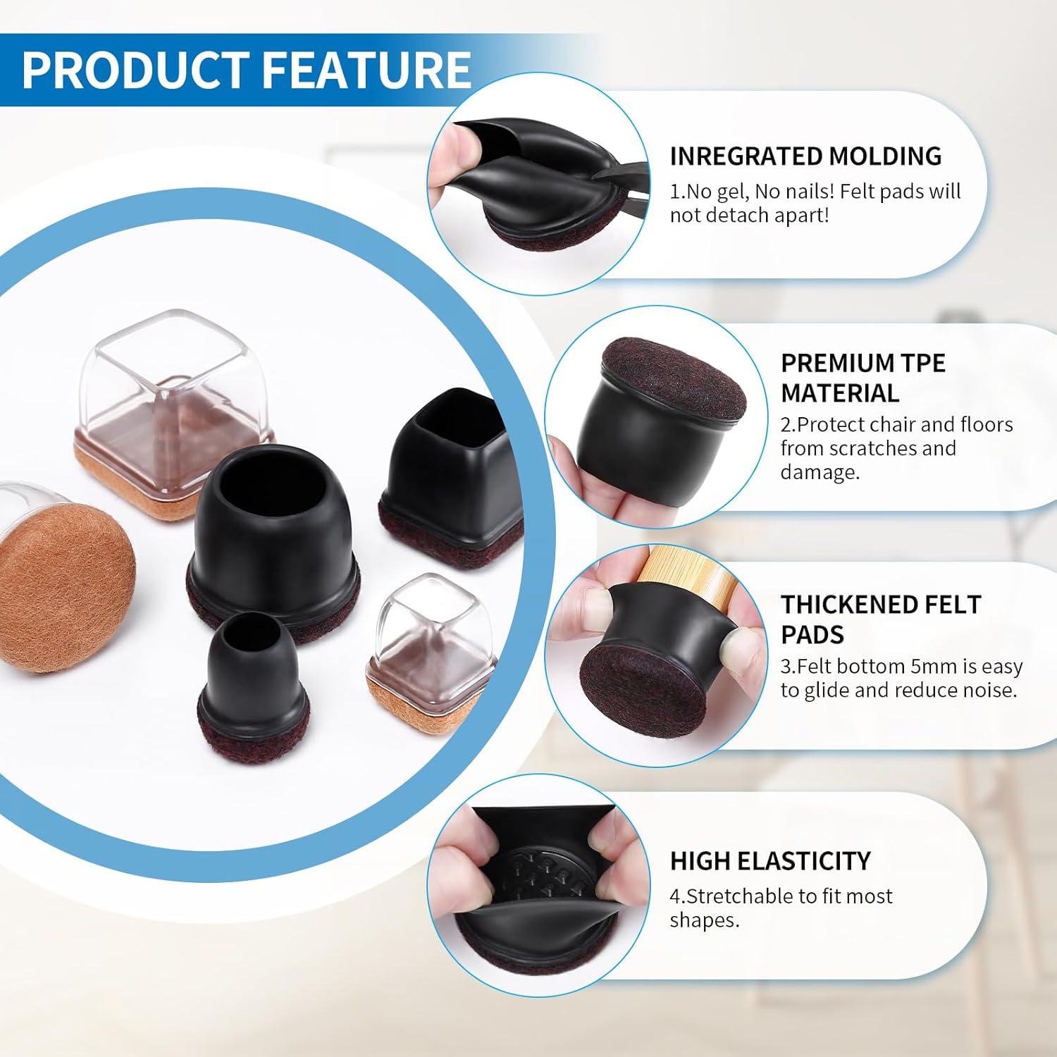 Ezprotekt 32 Protectores de Suelo de Silicona para Sillas M