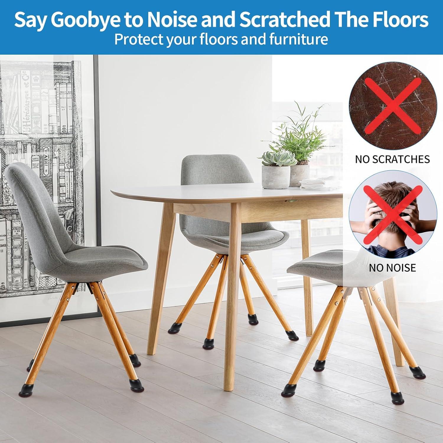 Ezprotekt 32 Protectores de Suelo de Silicona para Sillas M