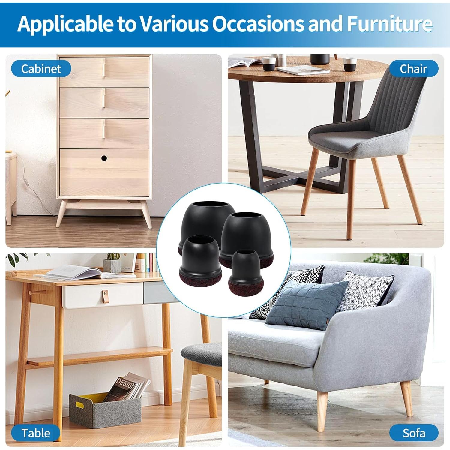 Ezprotekt 32 Protectores de Suelo de Silicona para Sillas M