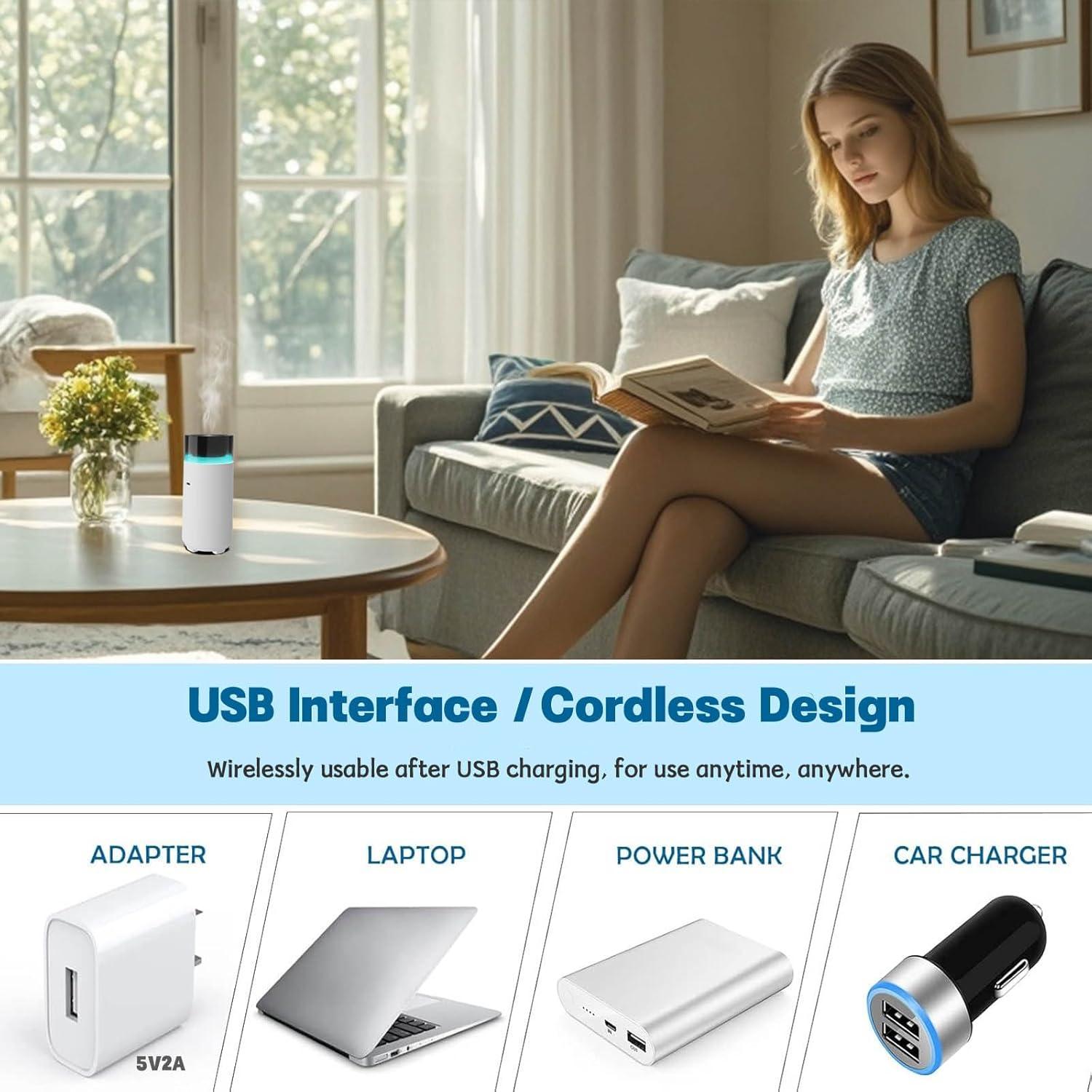 Difusor de Aromas HODEMI X1 Portátil 100ml Blanco