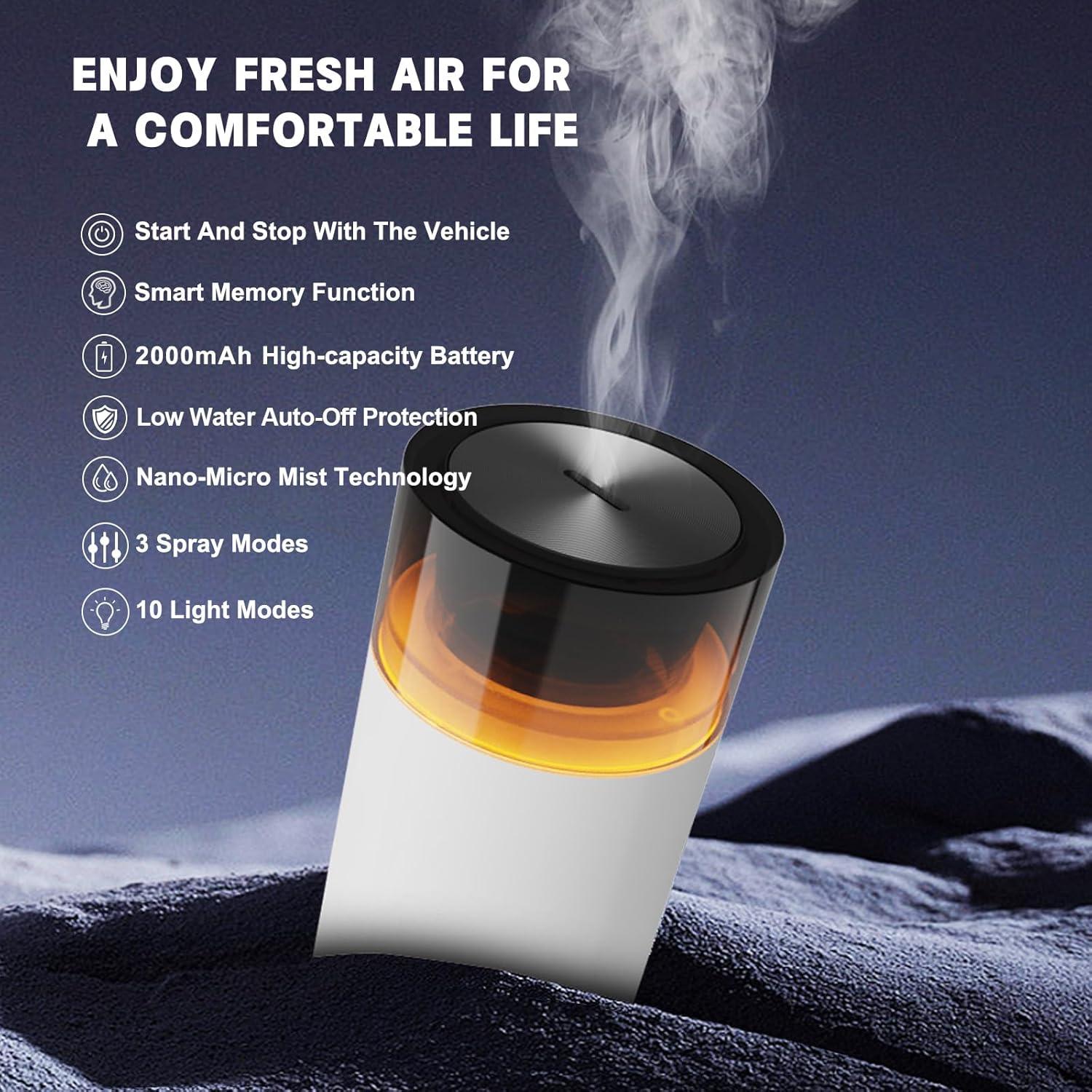 Difusor de Aromas HODEMI X1 Portátil 100ml Blanco