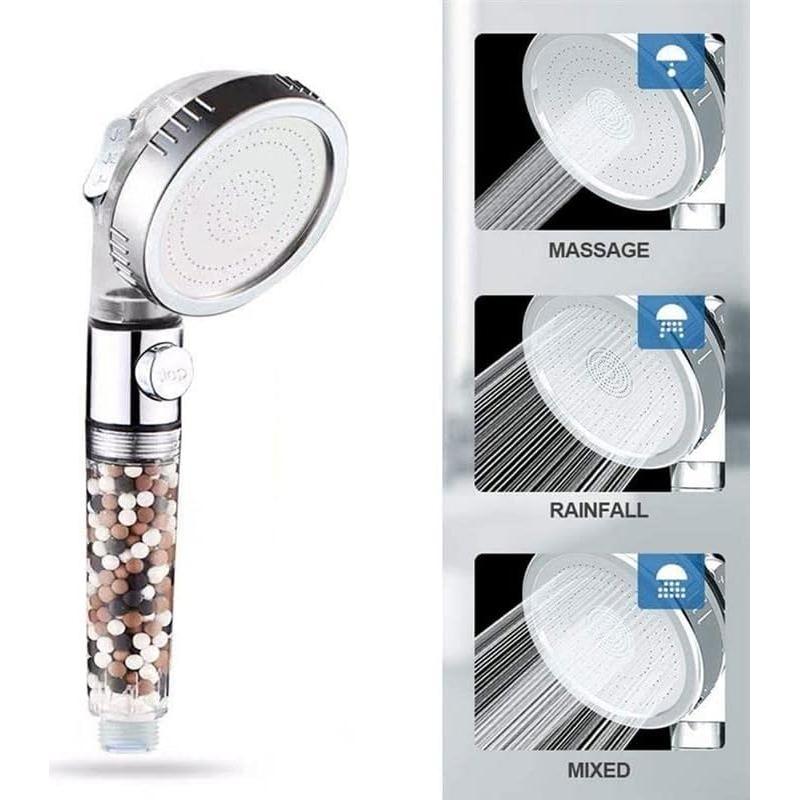 Cabezal de Ducha Iónico 2.0 MineralStream - Ahorro de Agua y Filtración