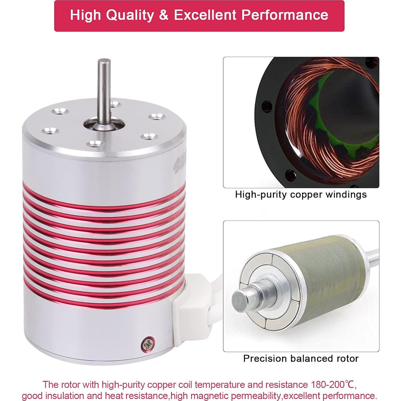 Motor Sin Escobillas 540 DideaECO 3650 5900KV 3.175mm