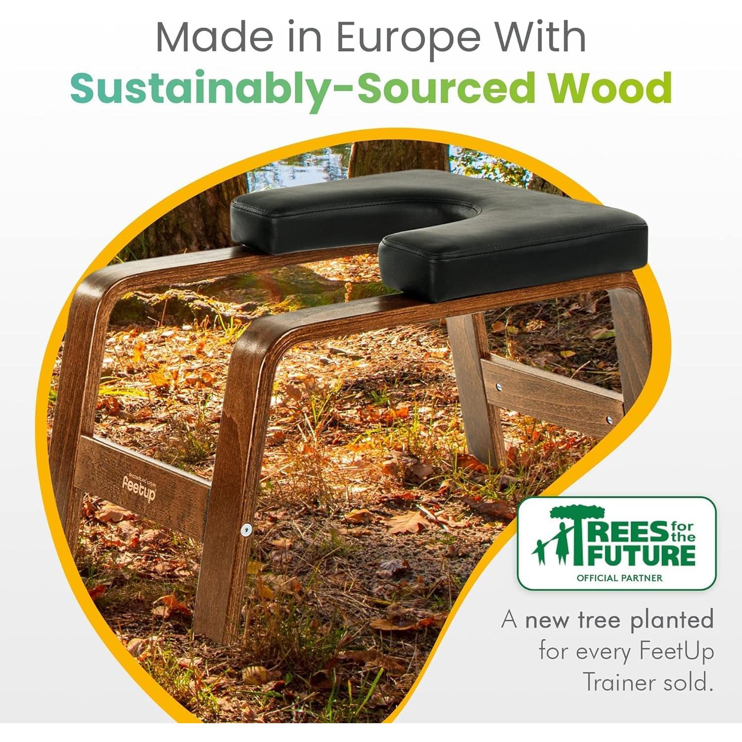 Banco de Inversión para Yoga FeetUp Entrenador Vegano 64x40cm