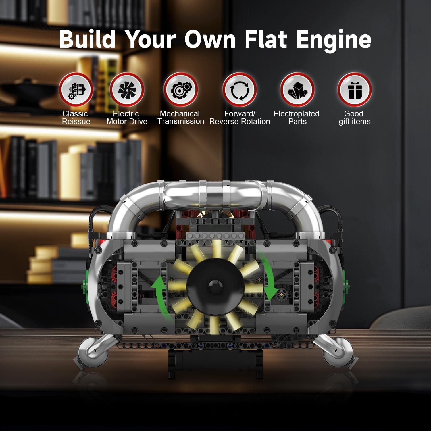 Kit de Modelo de Motor Boxer-6 Mould King 2375 Piezas