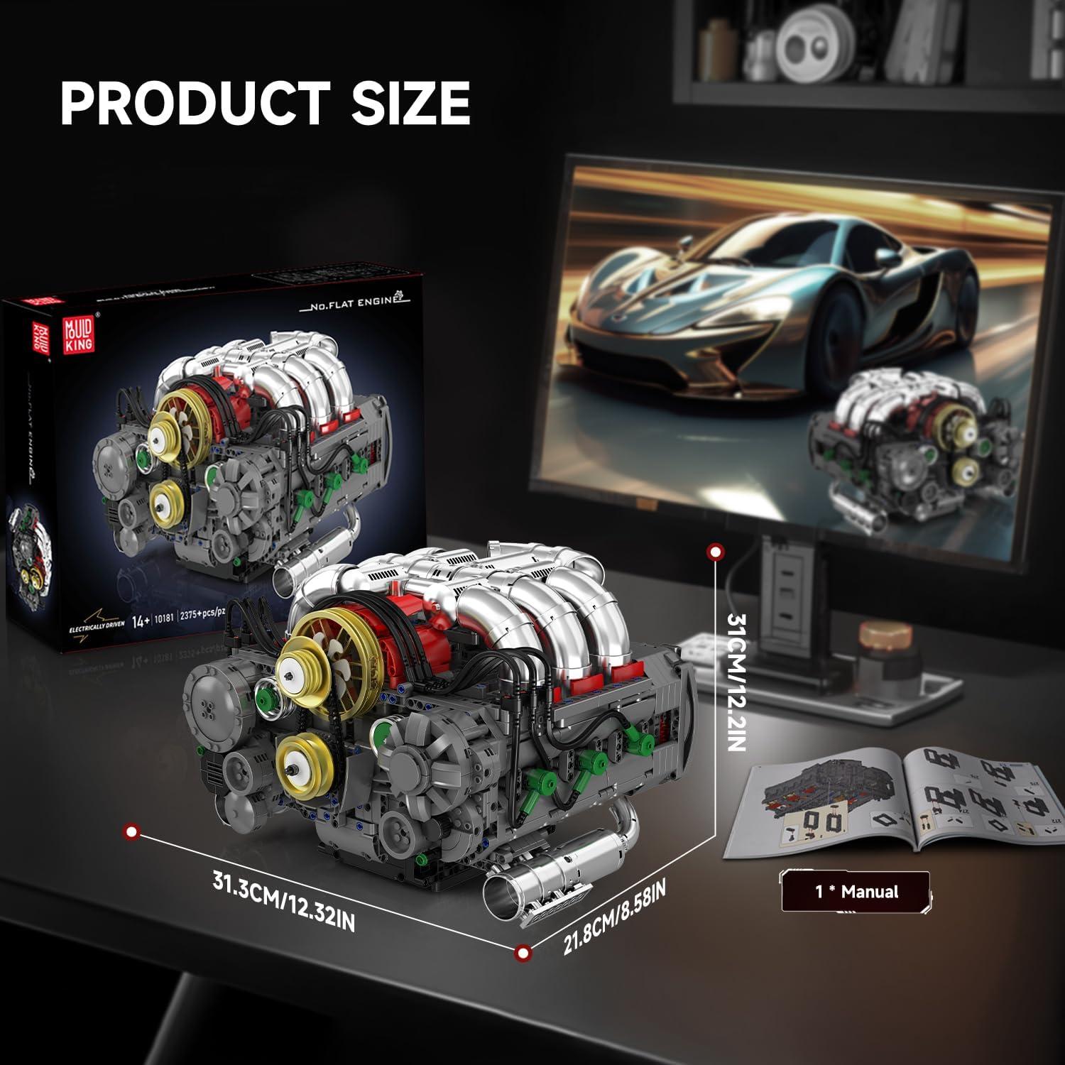 Kit de Modelo de Motor Boxer-6 Mould King 2375 Piezas