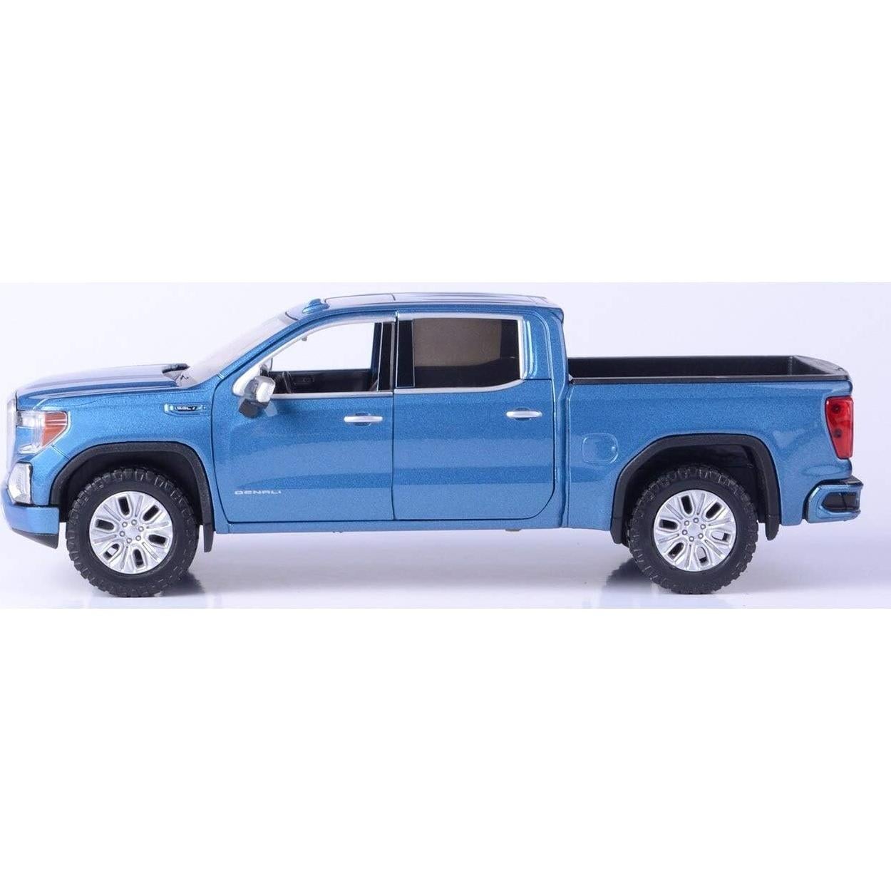 Modelo Diecast GMC Sierra 1500 Denali 1:24 Motormax Azul