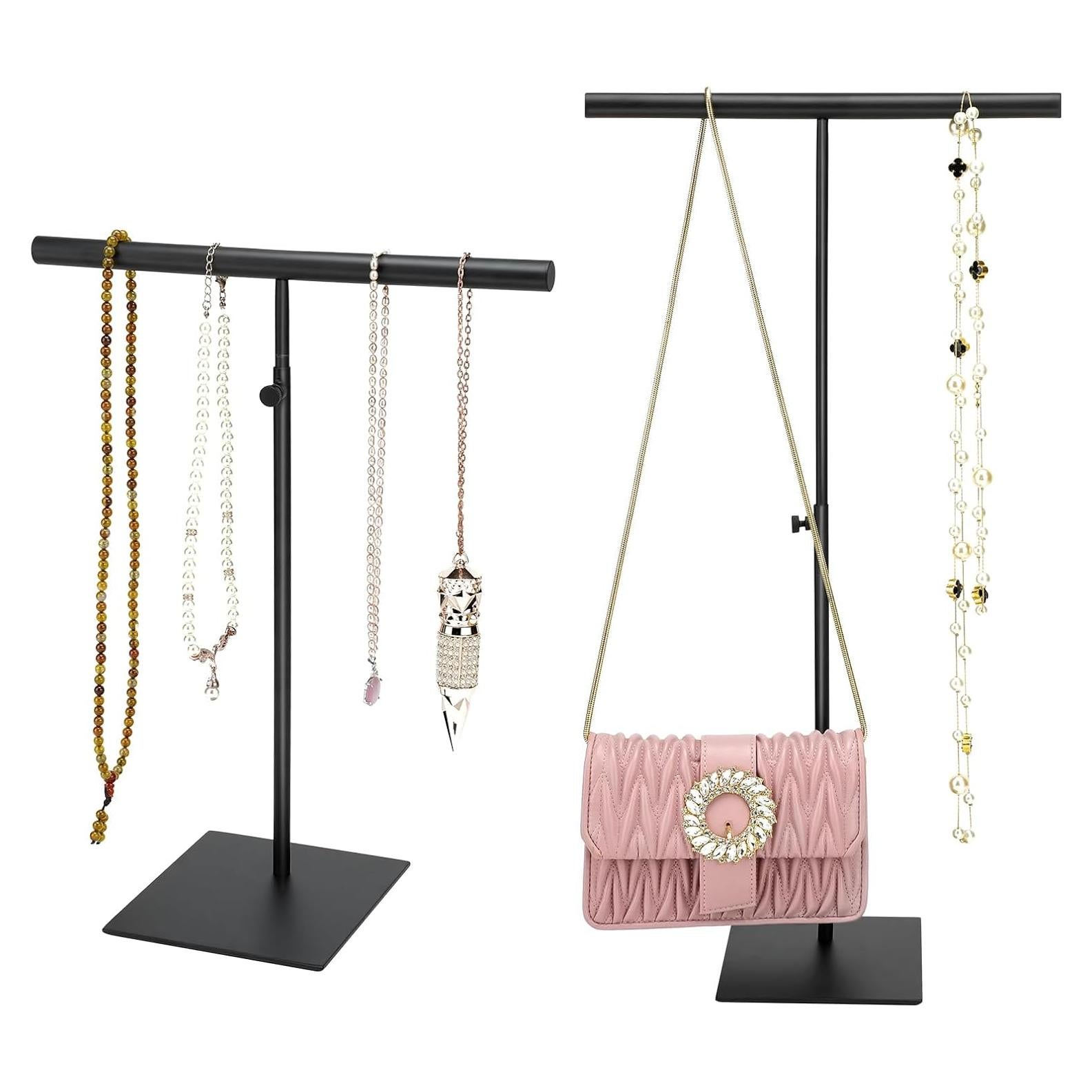 Soporte de Joyería Ajustable SHUNKAIZS 2 Piezas Acero Inoxidable