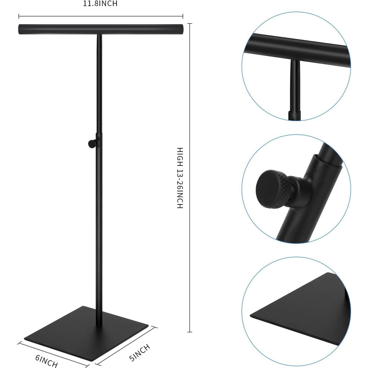 Soporte de Joyería Ajustable SHUNKAIZS 2 Piezas Acero Inoxidable