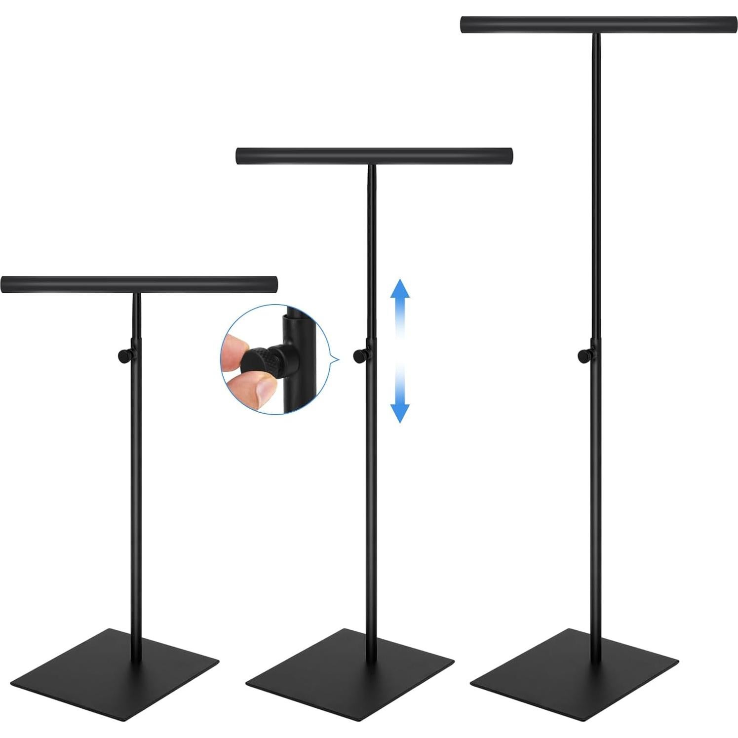 Soporte de Joyería Ajustable SHUNKAIZS 2 Piezas Acero Inoxidable