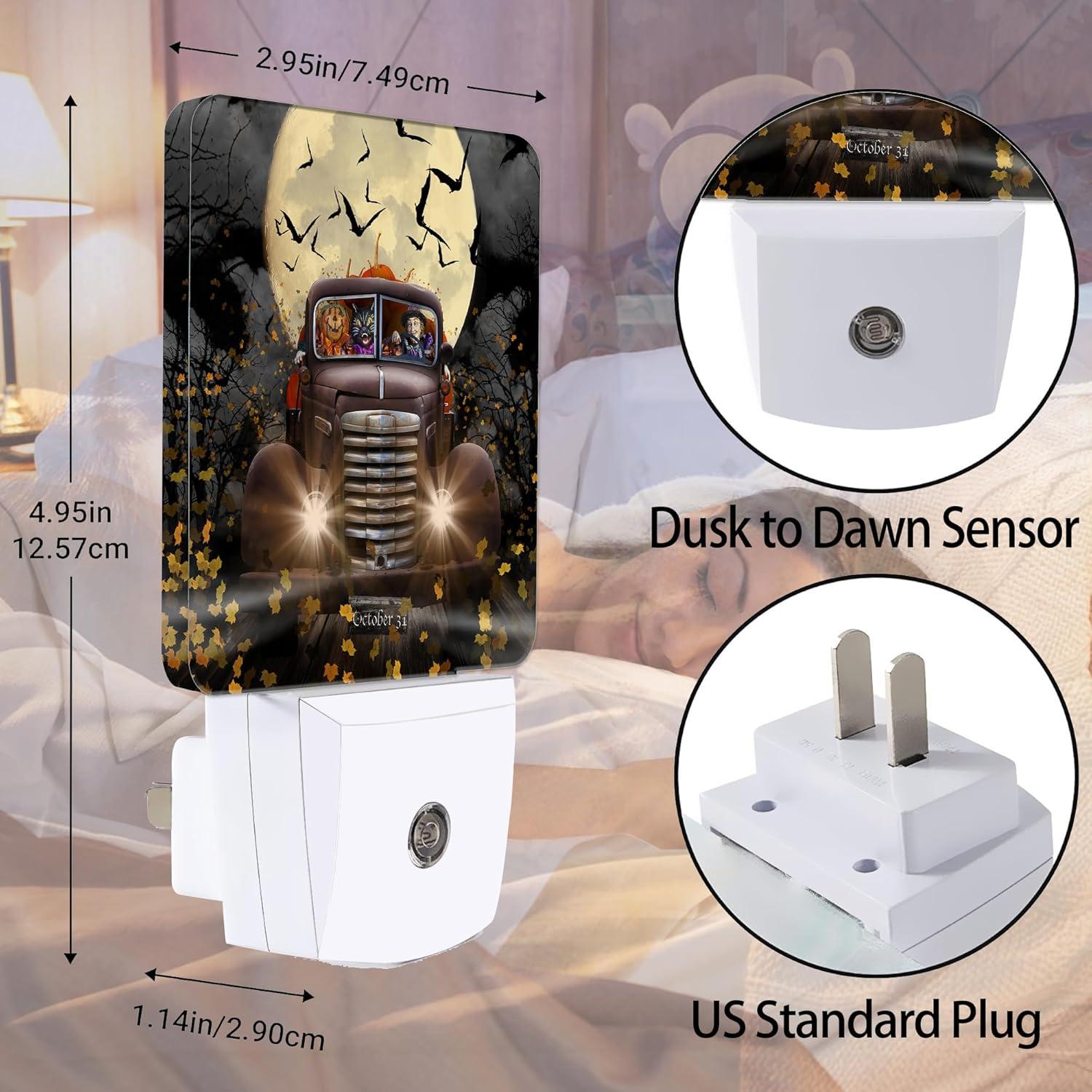 Luz Nocturna Jopowide Camión Halloween con Sensor 5.1x7.6cm