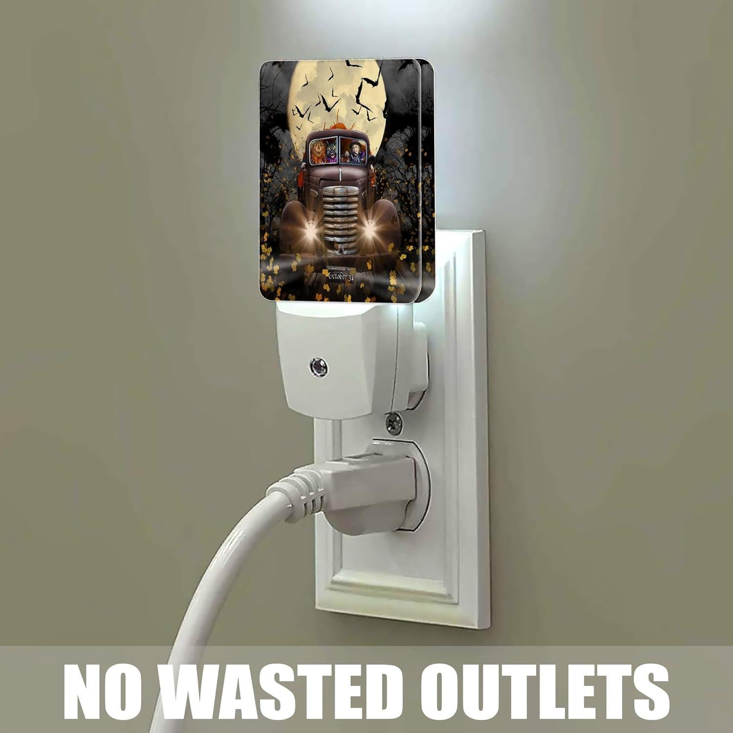 Luz Nocturna Jopowide Camión Halloween con Sensor 5.1x7.6cm