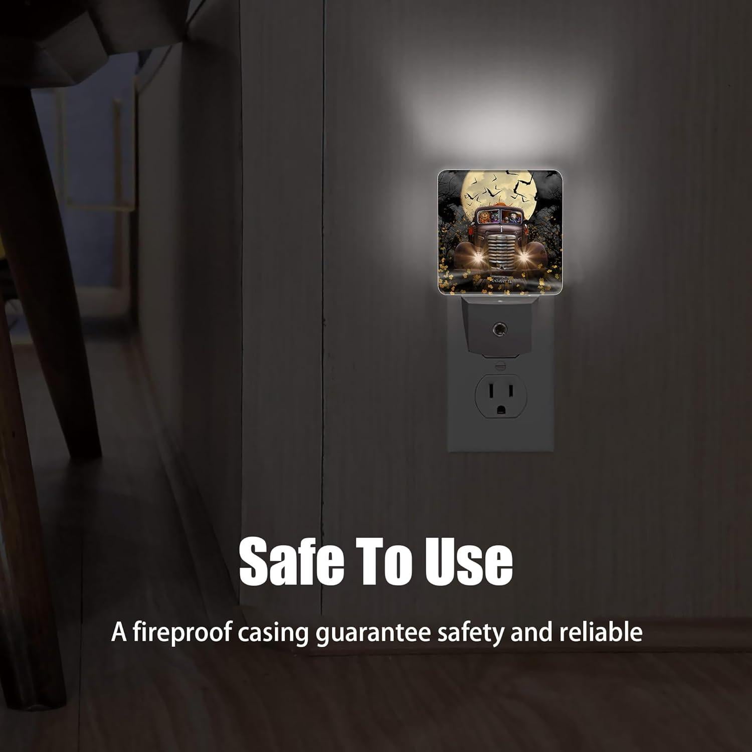 Luz Nocturna Jopowide Camión Halloween con Sensor 5.1x7.6cm