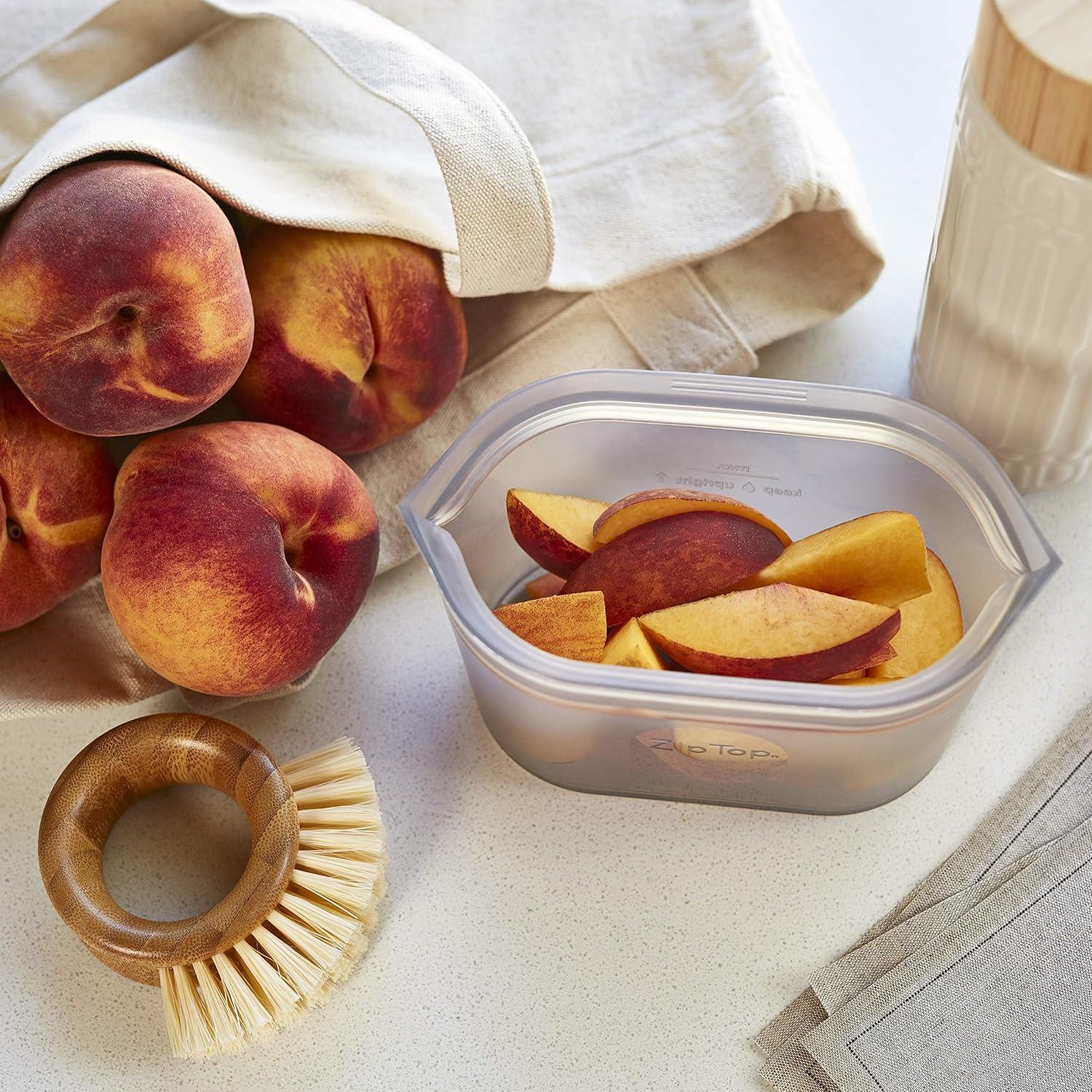 Bolsas de Almacenamiento Reutilizables Zip Top - Plato Pequeño 473ml