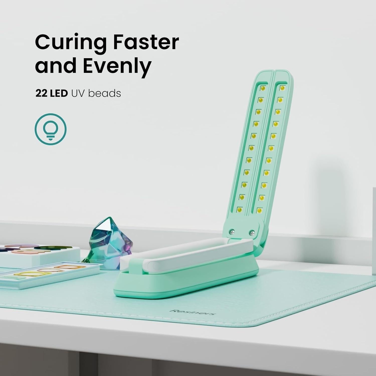 Luz UV Inalámbrica Resiners R-062E para Curado de Resina