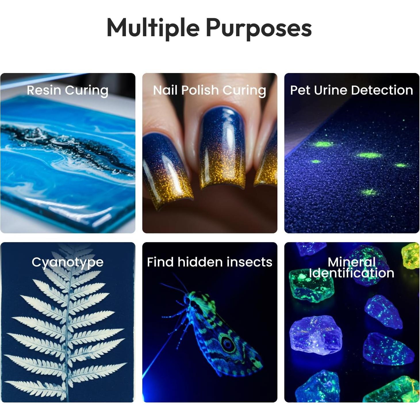 Luz UV Inalámbrica Resiners R-062E para Curado de Resina