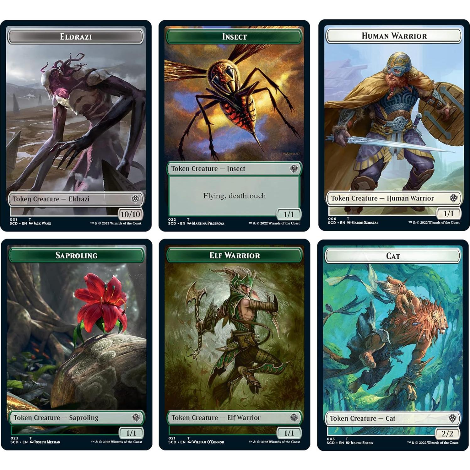 Mazo Commander Magic: The Gathering Token Triumph Verde-Blanco