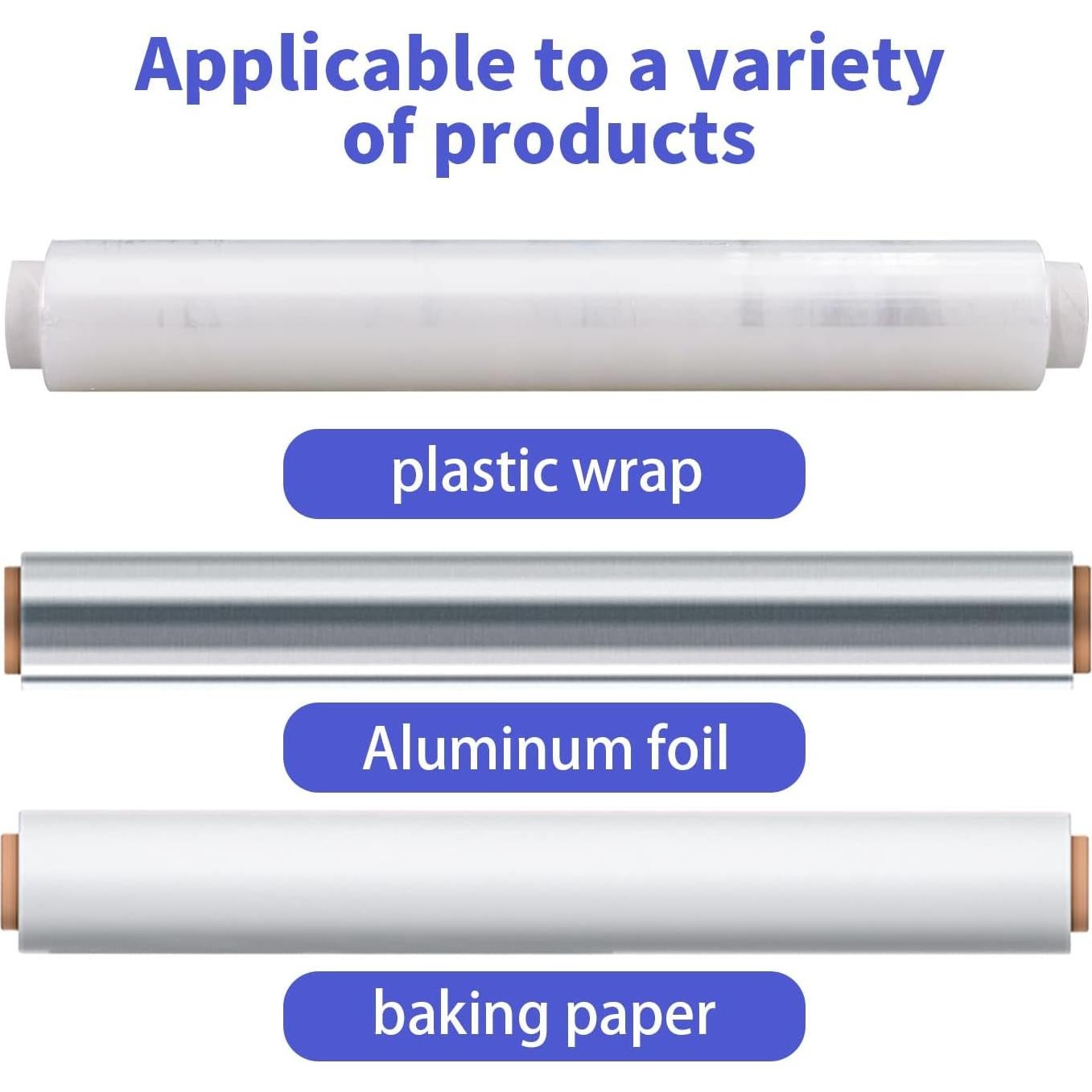 KAMMAK Envoltura Plástica con Cortador 30.48 cm x 92.9 m