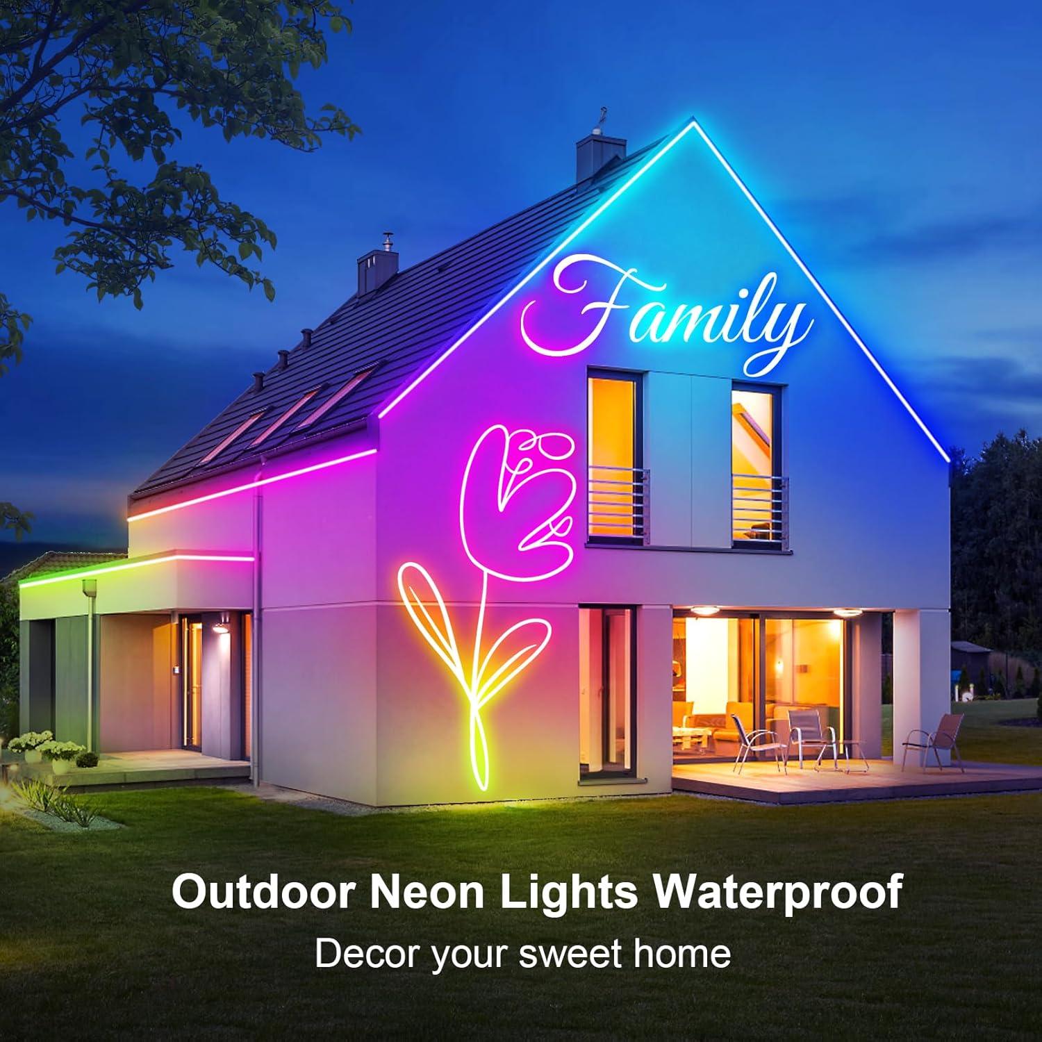 Cinta Neón LED RGB 10m CCILAND con Control Remoto y App