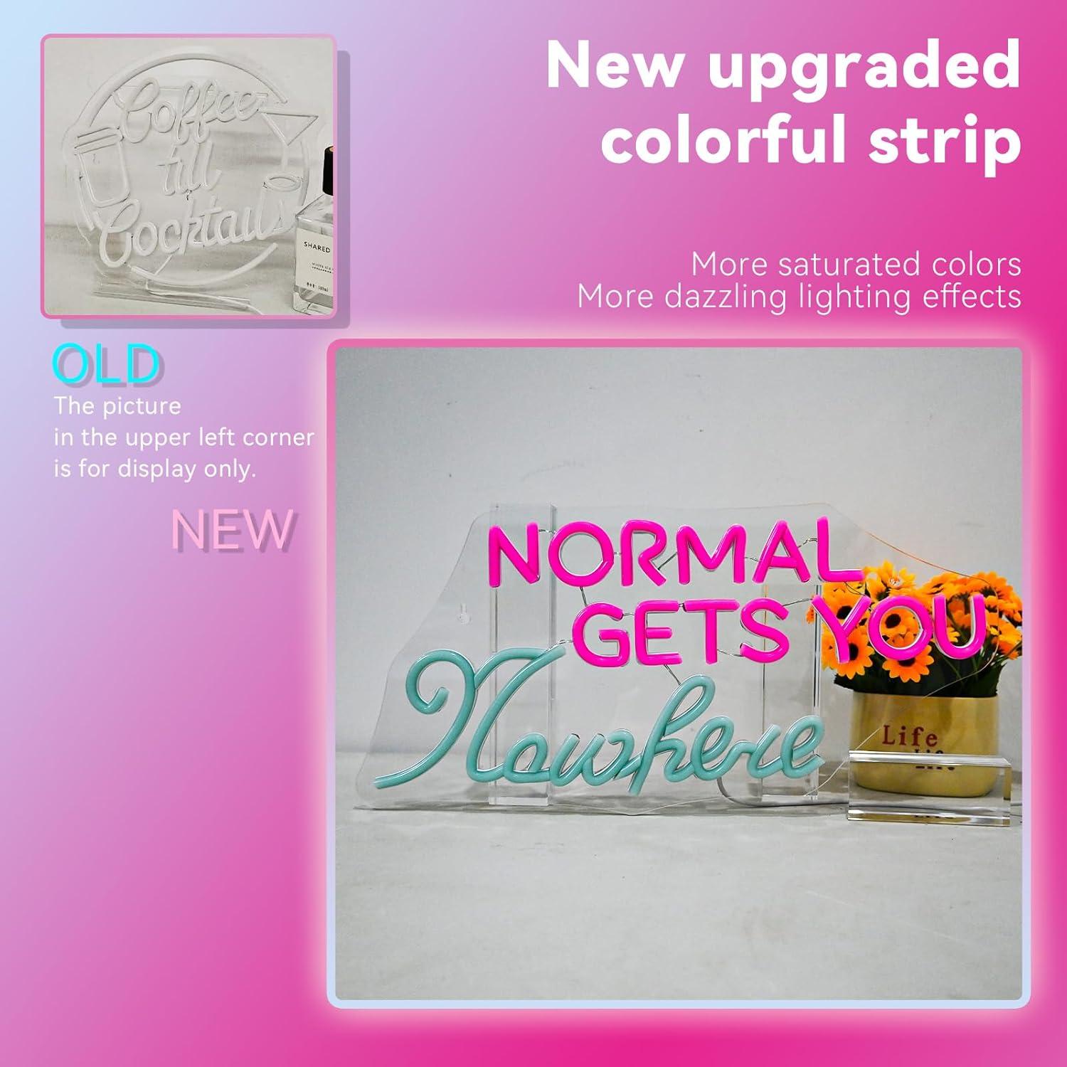 Luz de Neón LED Wanxing 42x20cm Regulable USB Decorativa