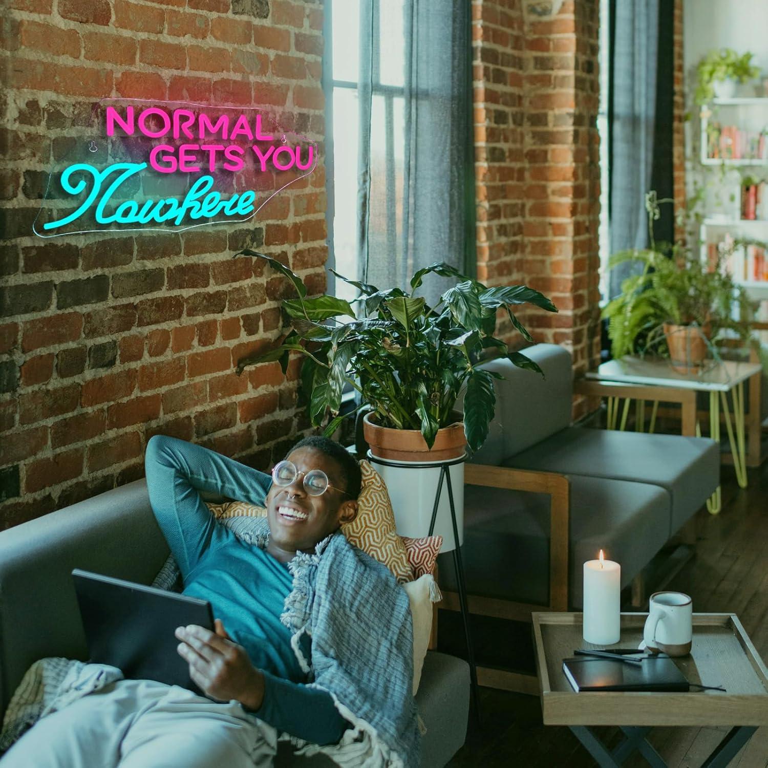 Luz de Neón LED Wanxing 42x20cm Regulable USB Decorativa