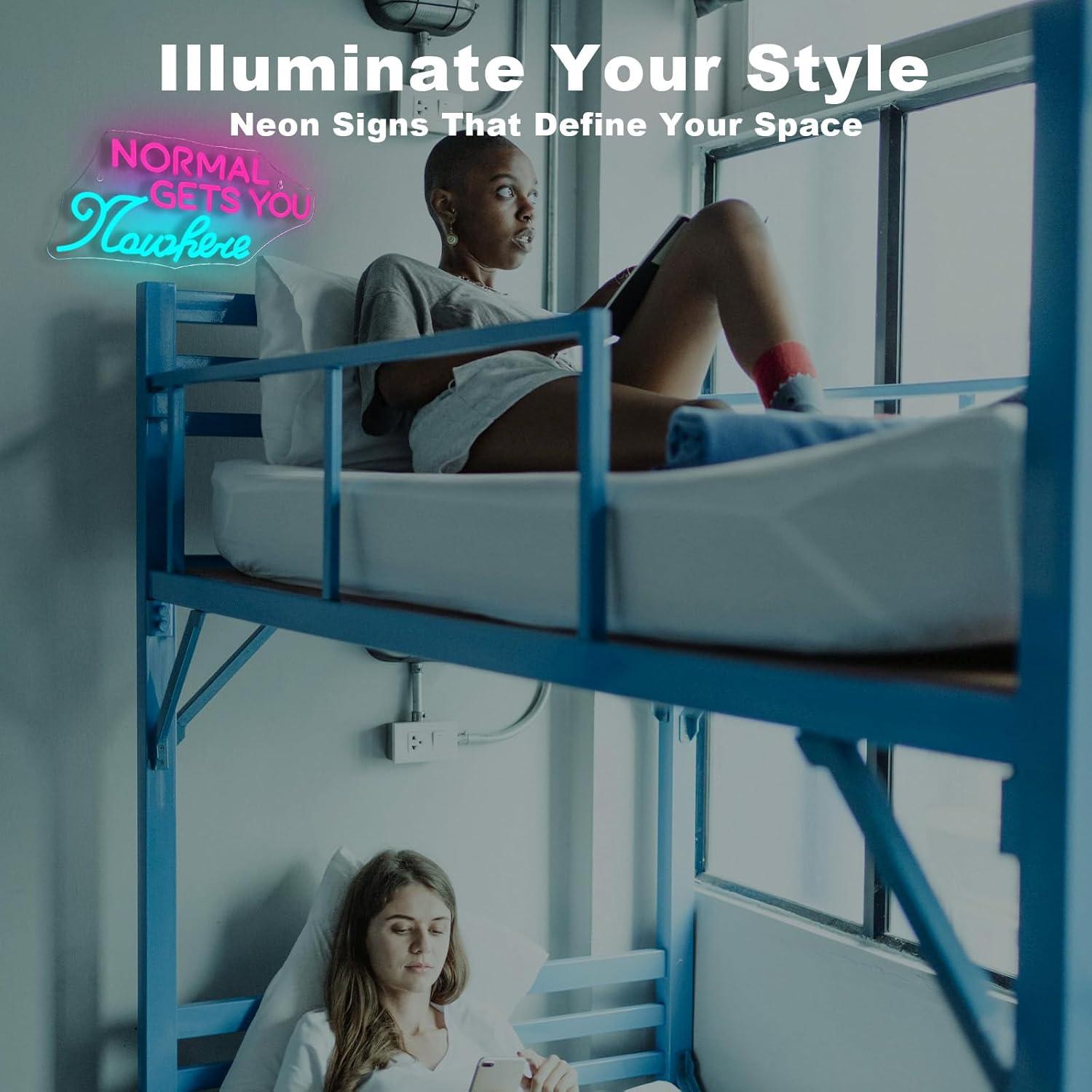 Luz de Neón LED Wanxing 42x20cm Regulable USB Decorativa