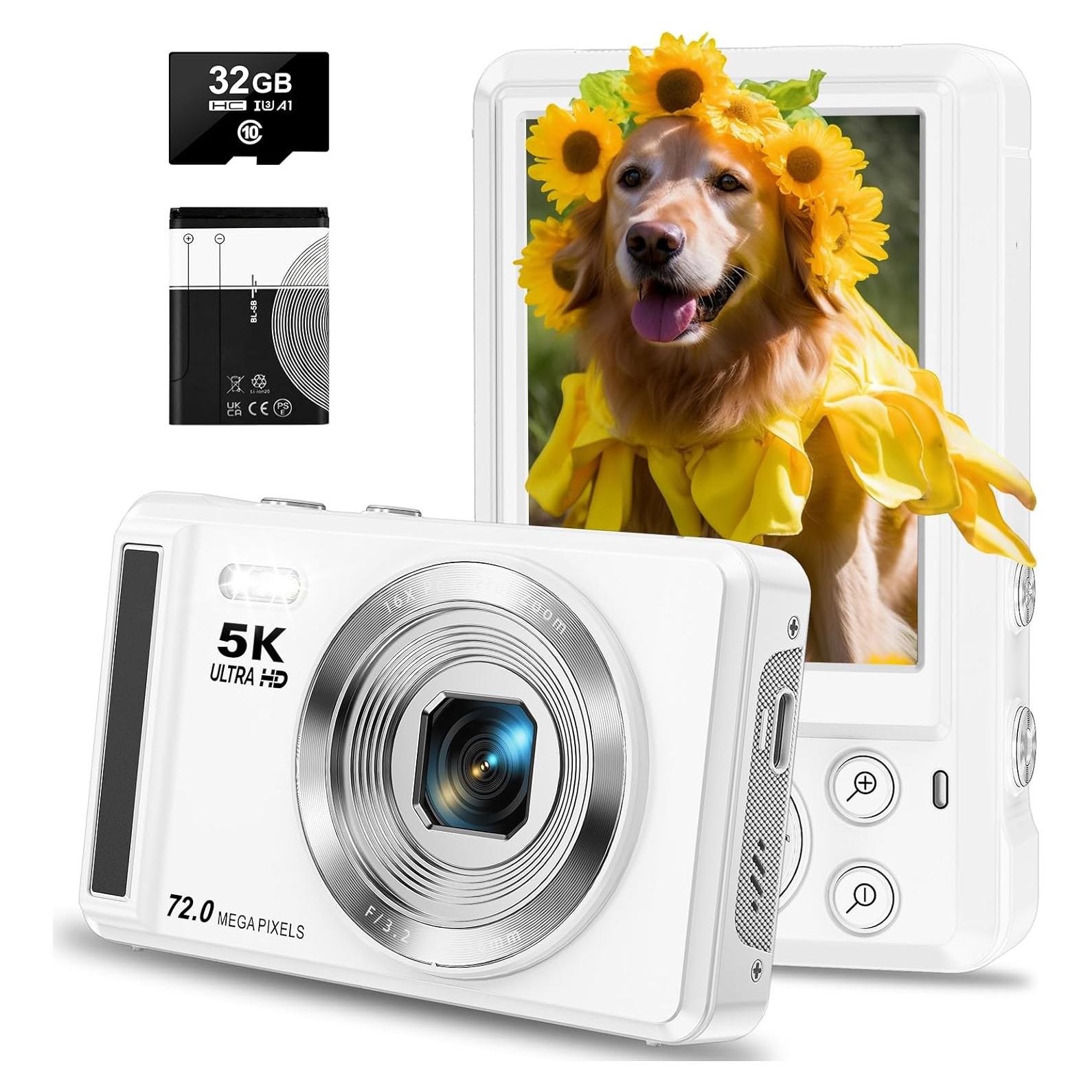 Cámara Digital 5K YiFuar DC068 72MP Zoom 16X Pantalla 2.8"