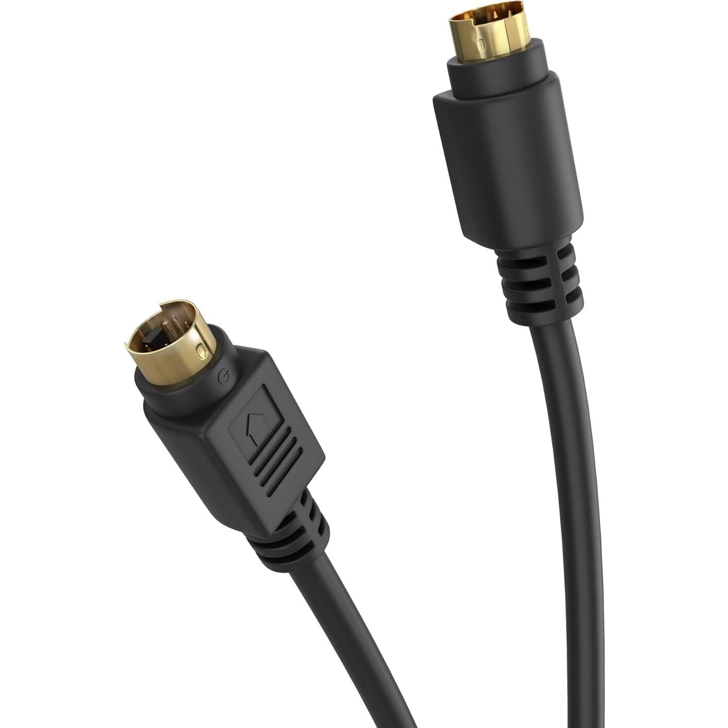 Cable S-Video 4 Pines Cmple 0.91m Recubierto de Oro Negro