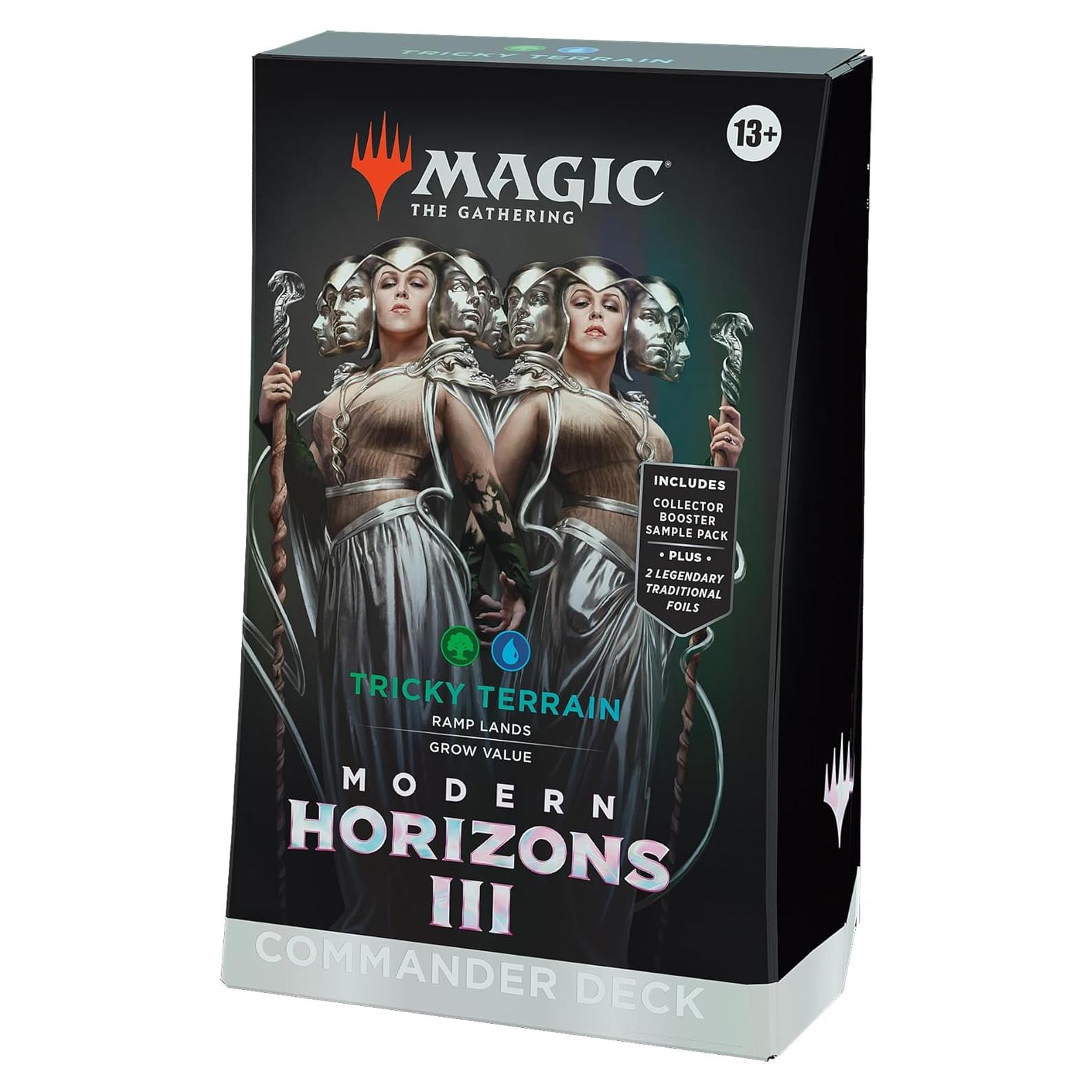 Baraja Commander Magic: The Gathering Terreno Tricky 100 cartas