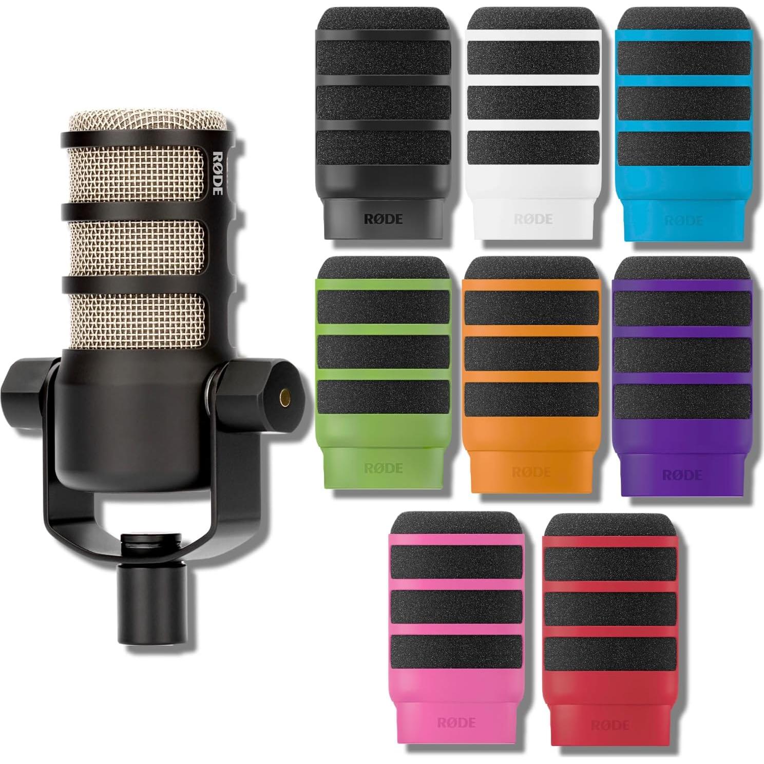 Micrófono Dinámico Cardioide Rode PodMic con Filtro Pop WS14